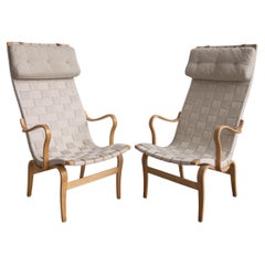 Pair of 'Eva' Easy Lounge Chairs by Bruno Mathsson