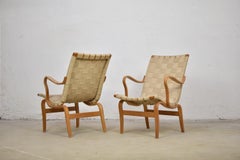 Pair of ‘Eva’ Lounge Chairs by Bruno Mathsson and Produced by DUX, Sweden 1960s