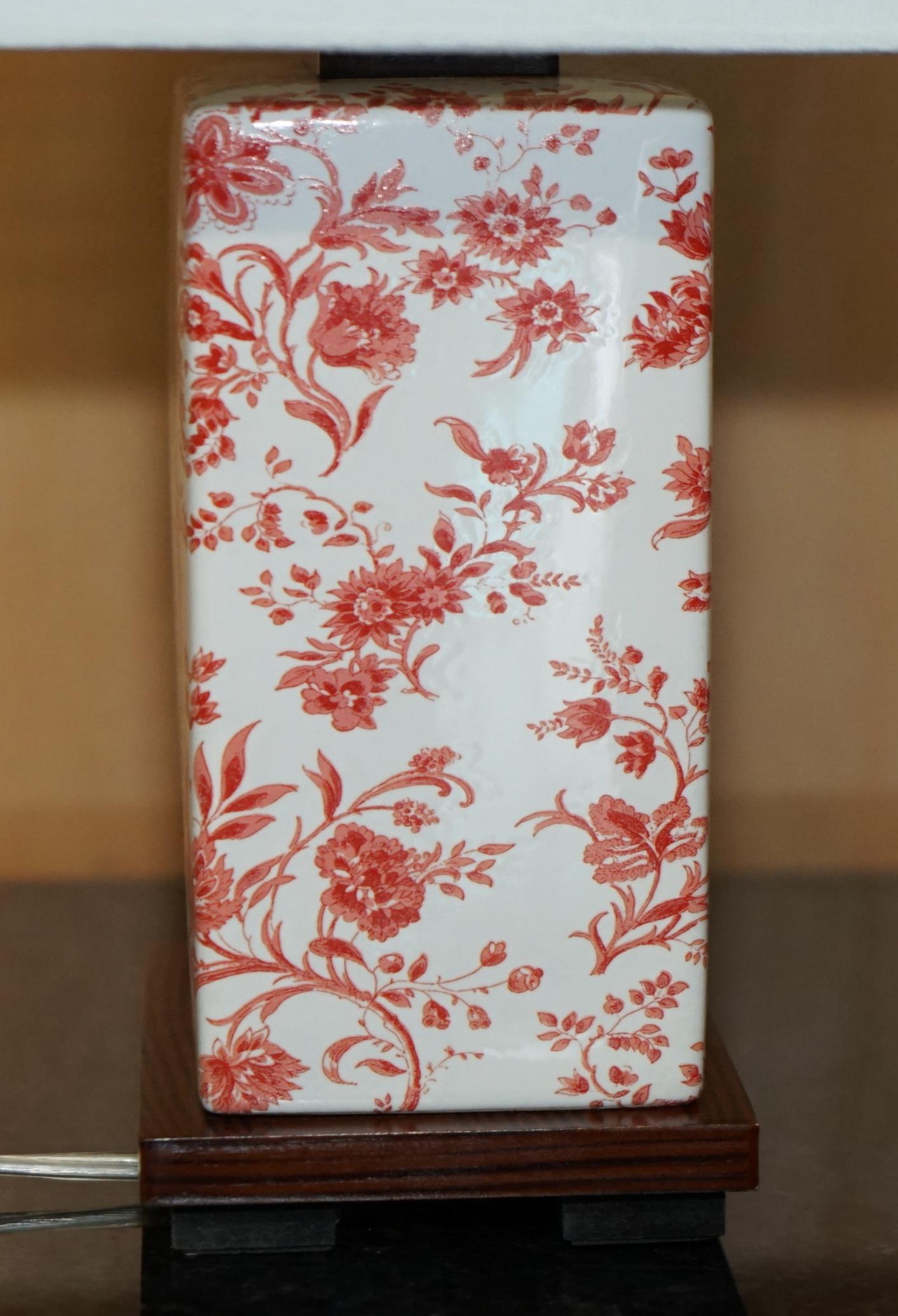 PAIR OF EX-DISPLAY RALPH LAUREN CHiNESE PORCELAIN TABLE LAMPS WITH LAUREN PLAQUE 5