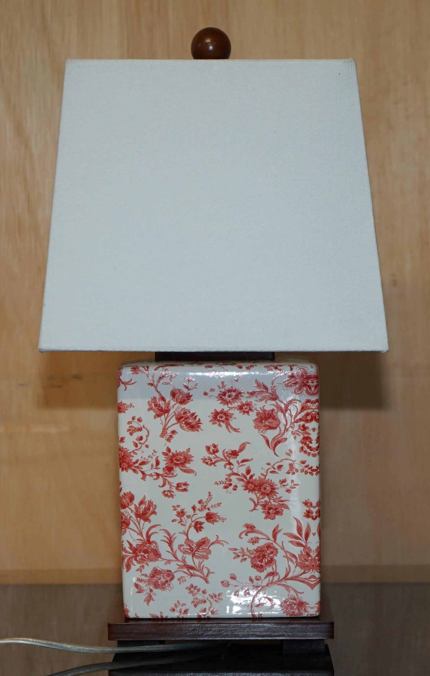 PAIR OF EX-DISPLAY RALPH LAUREN CHiNESE PORCELAIN TABLE LAMPS WITH LAUREN PLAQUE 6