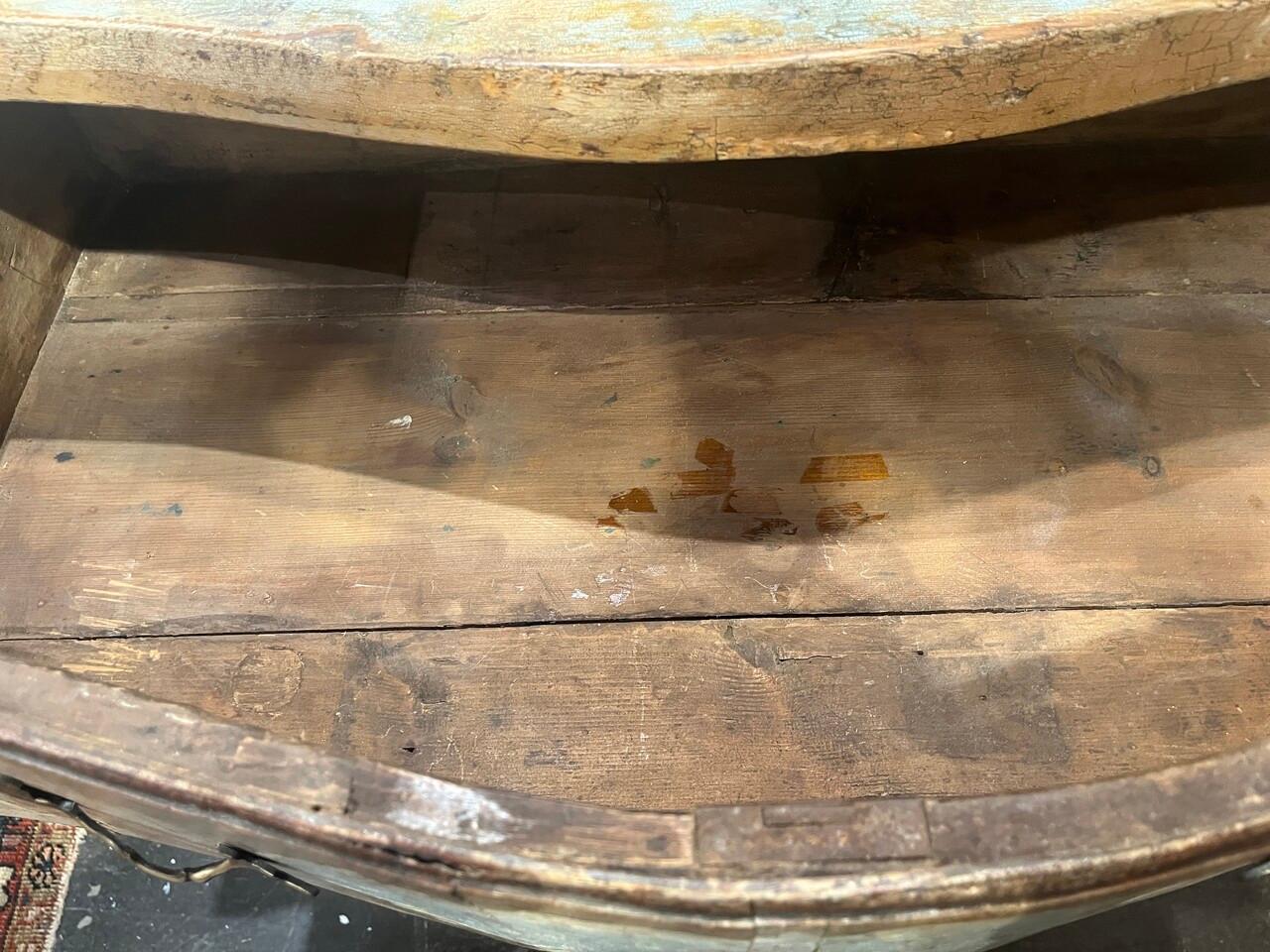 Wood Pair of Exceptional 18th Century Italian Painted Commodes For Sale