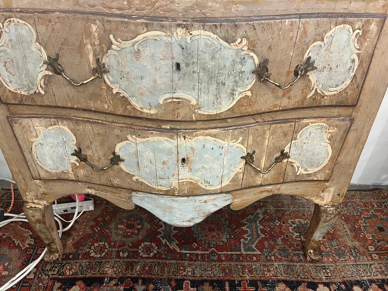 Pair of Exceptional 18th Century Italian Painted Commodes For Sale 2