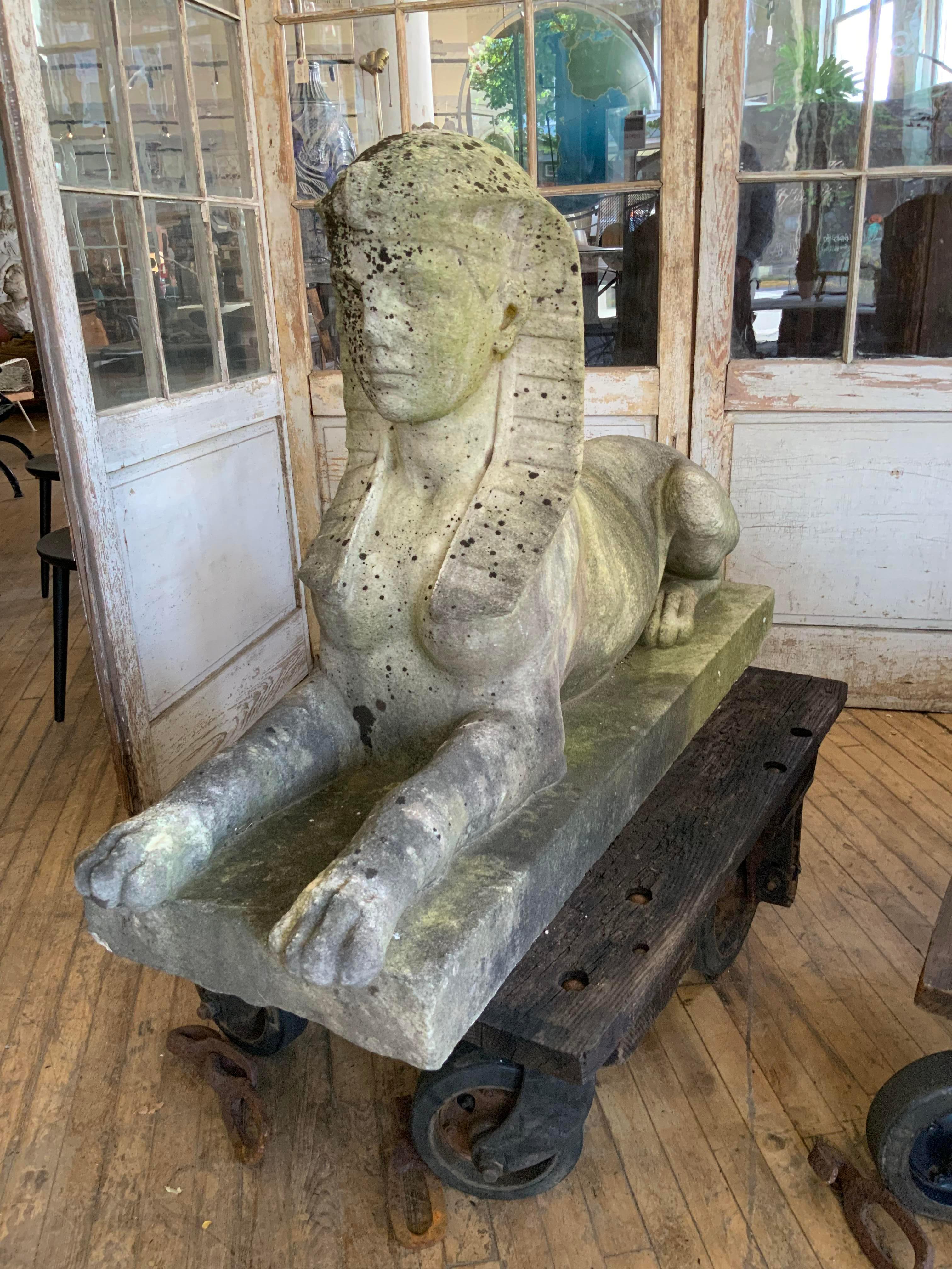 Pair of Exceptional 19th Century Marble Sphinx 6