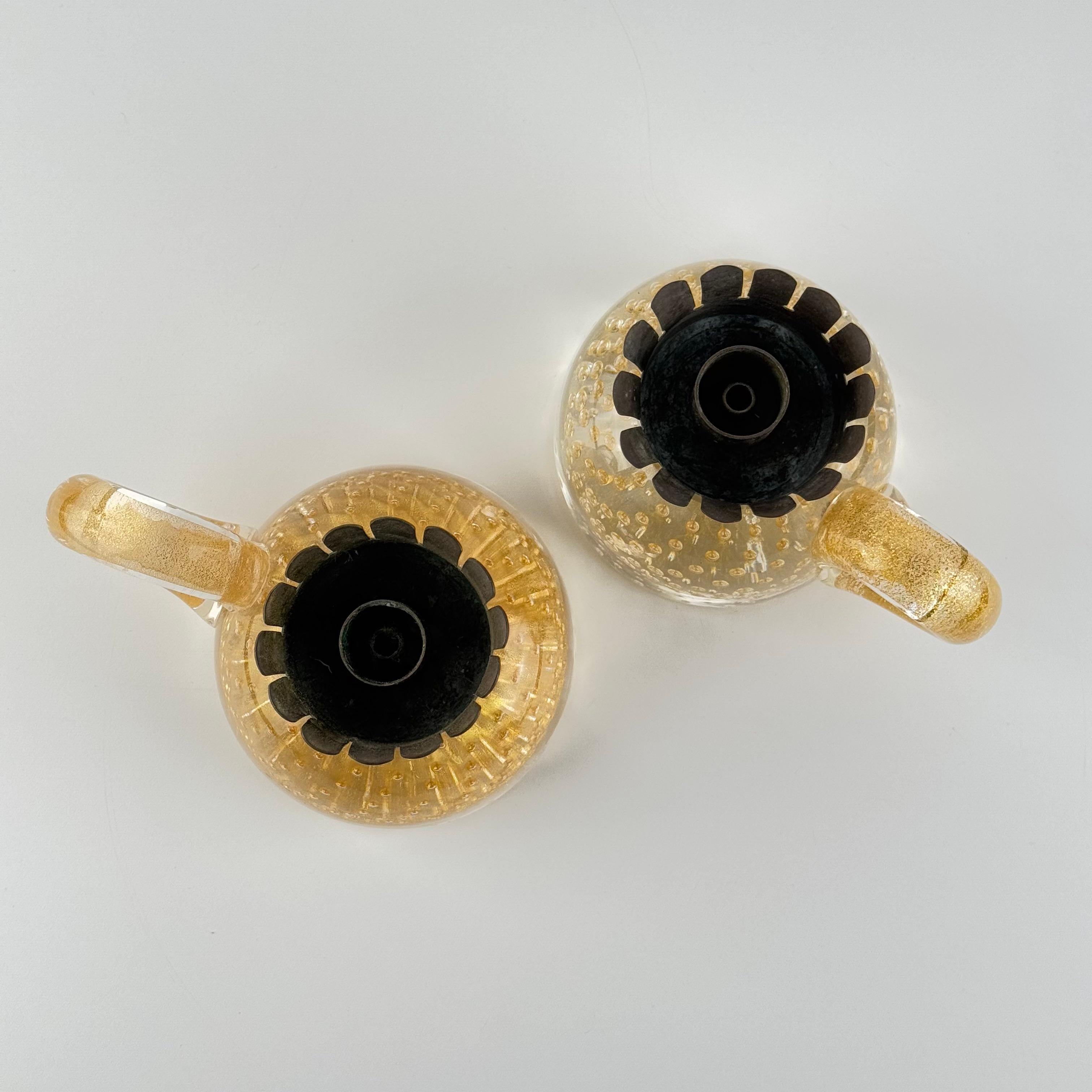 Pair of exceptional Barovier & Toso candleholders, Italy, 1938 in vendita 4