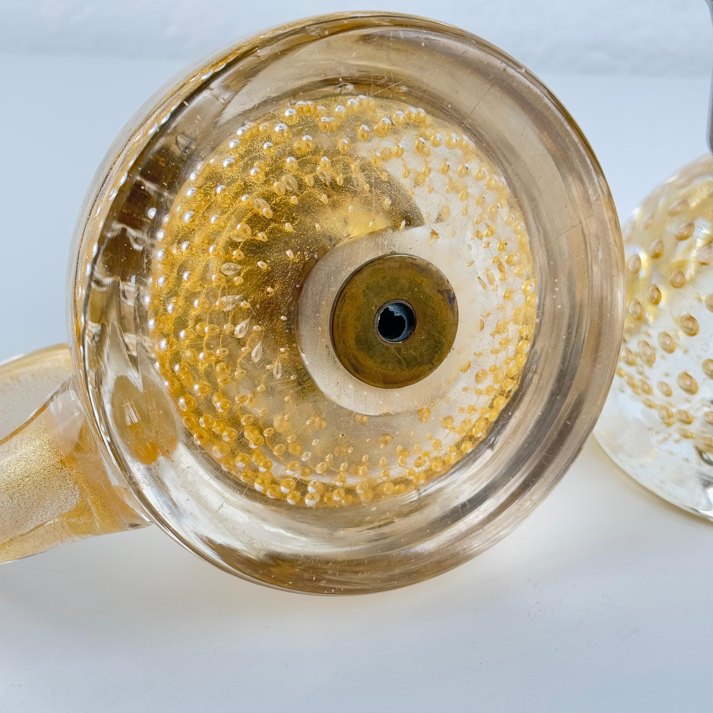 Pair of exceptional Barovier & Toso candleholders, Italy, 1938 in vendita 6