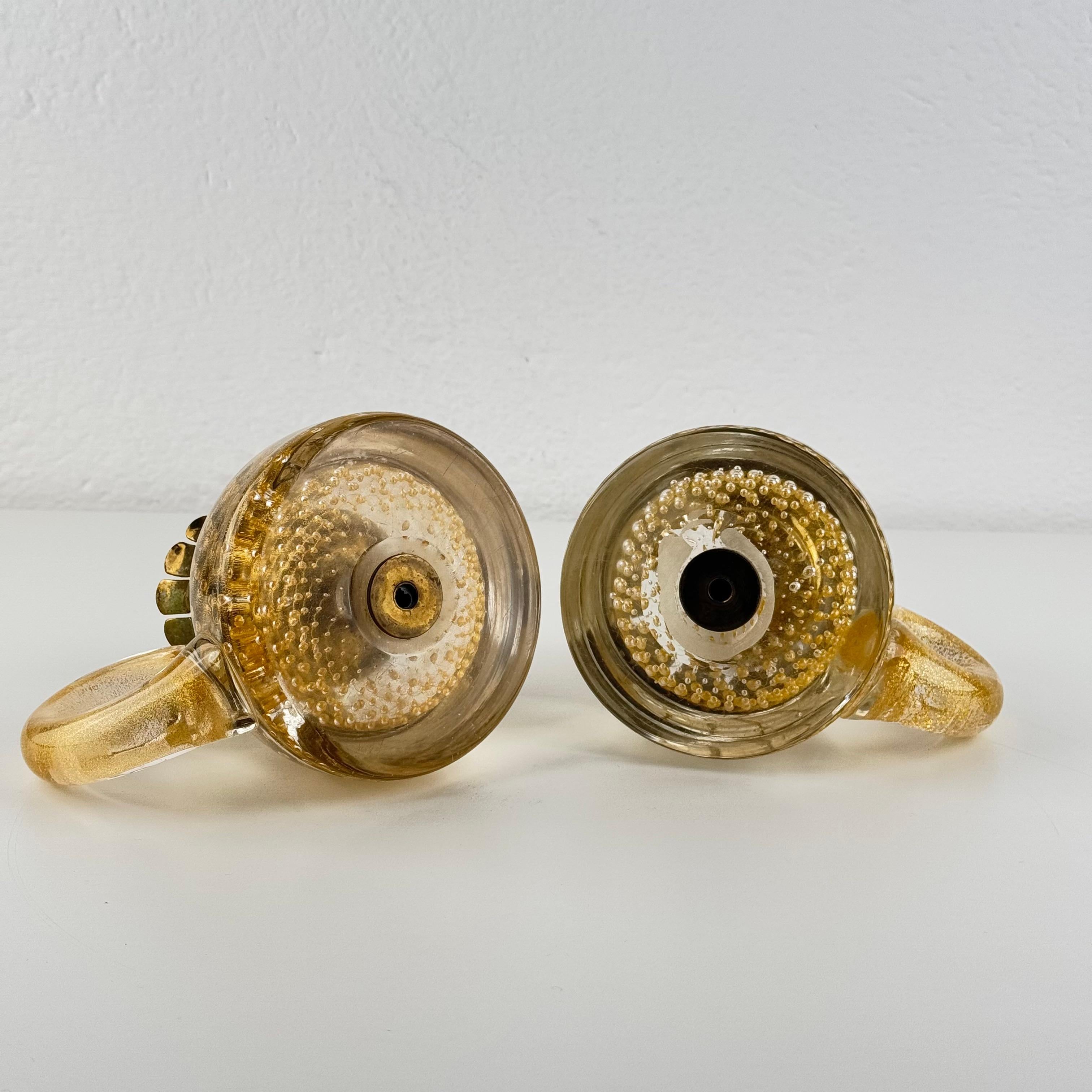 Pair of exceptional Barovier & Toso candleholders, Italy, 1938 in vendita 7