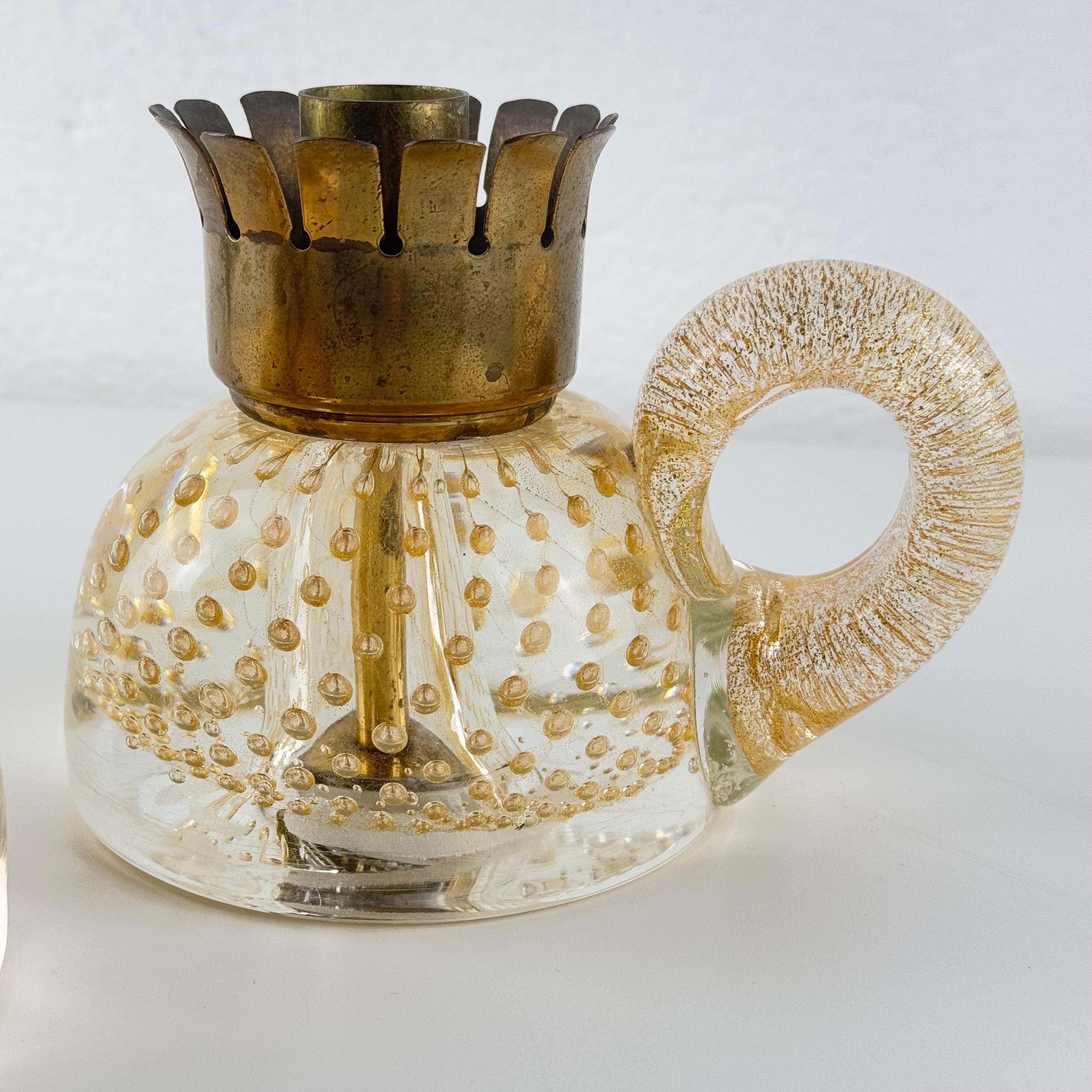 Pair of exceptional Barovier & Toso candleholders, Italy, 1938 in vendita 2