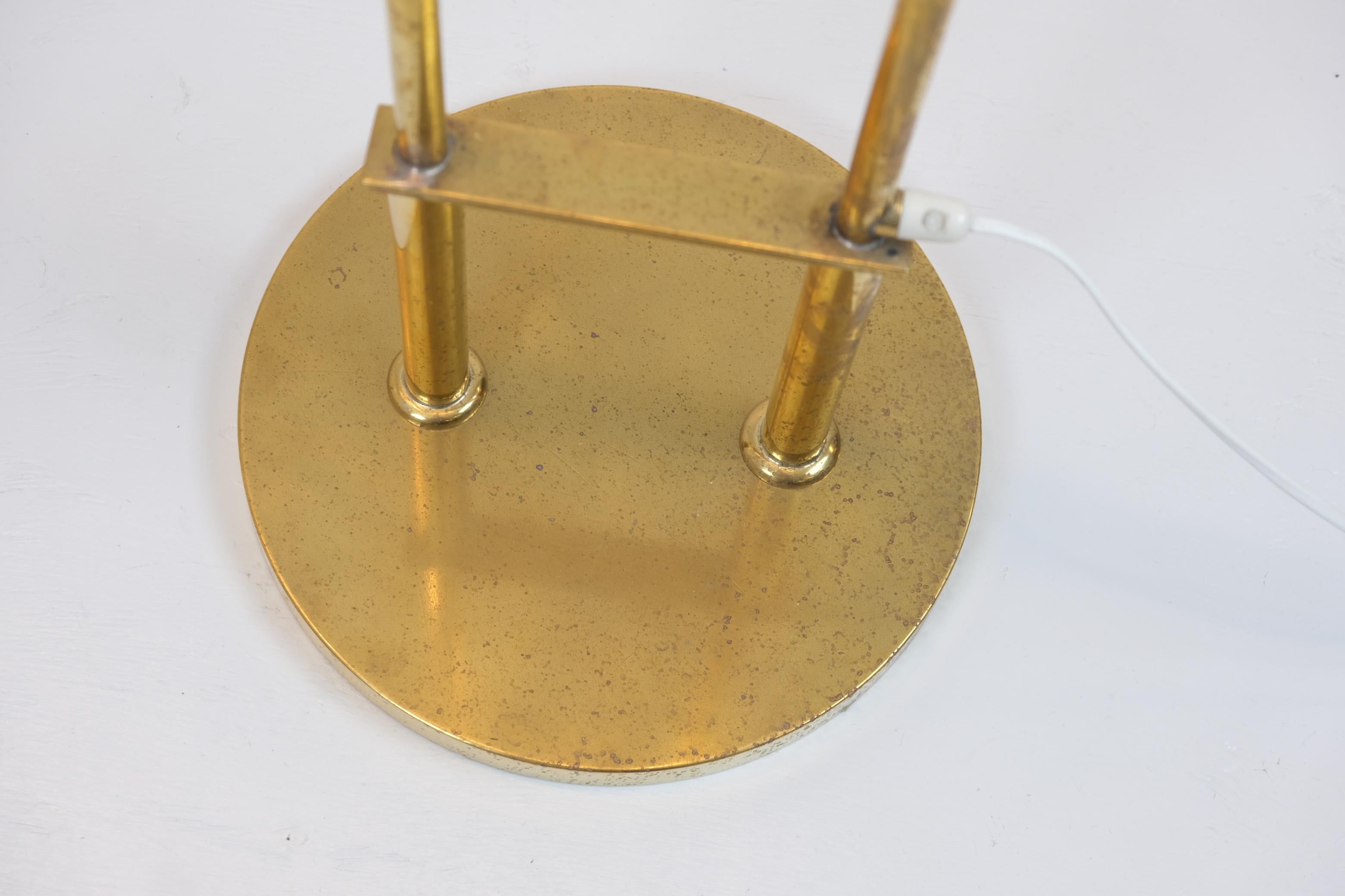 Metal Pair Of Exceptional Commissioned HOK Floor Lamps by Paavo Tynell, Taito 1940s For Sale