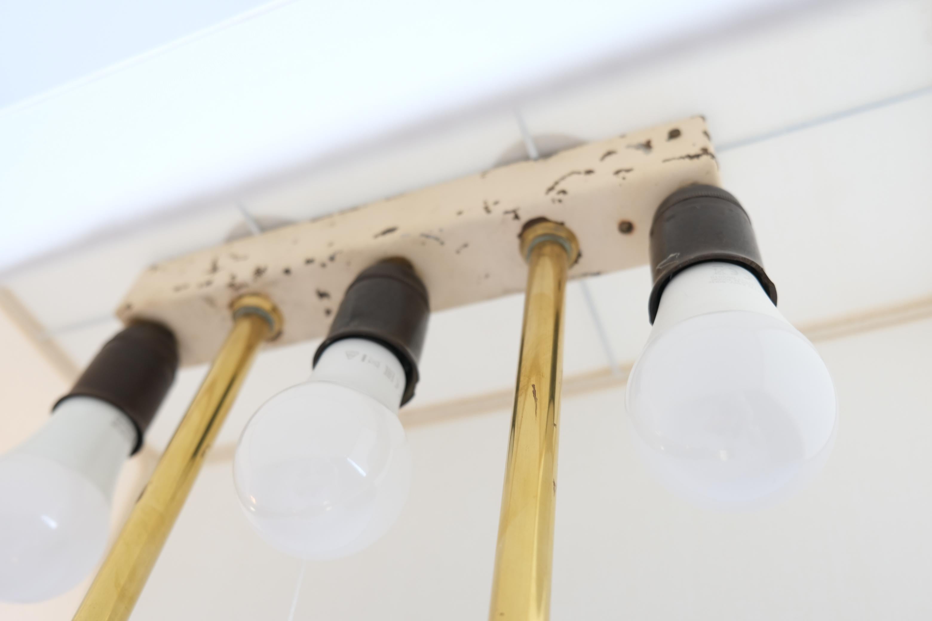 Pair Of Exceptional Commissioned HOK Floor Lamps by Paavo Tynell, Taito 1940s For Sale 1