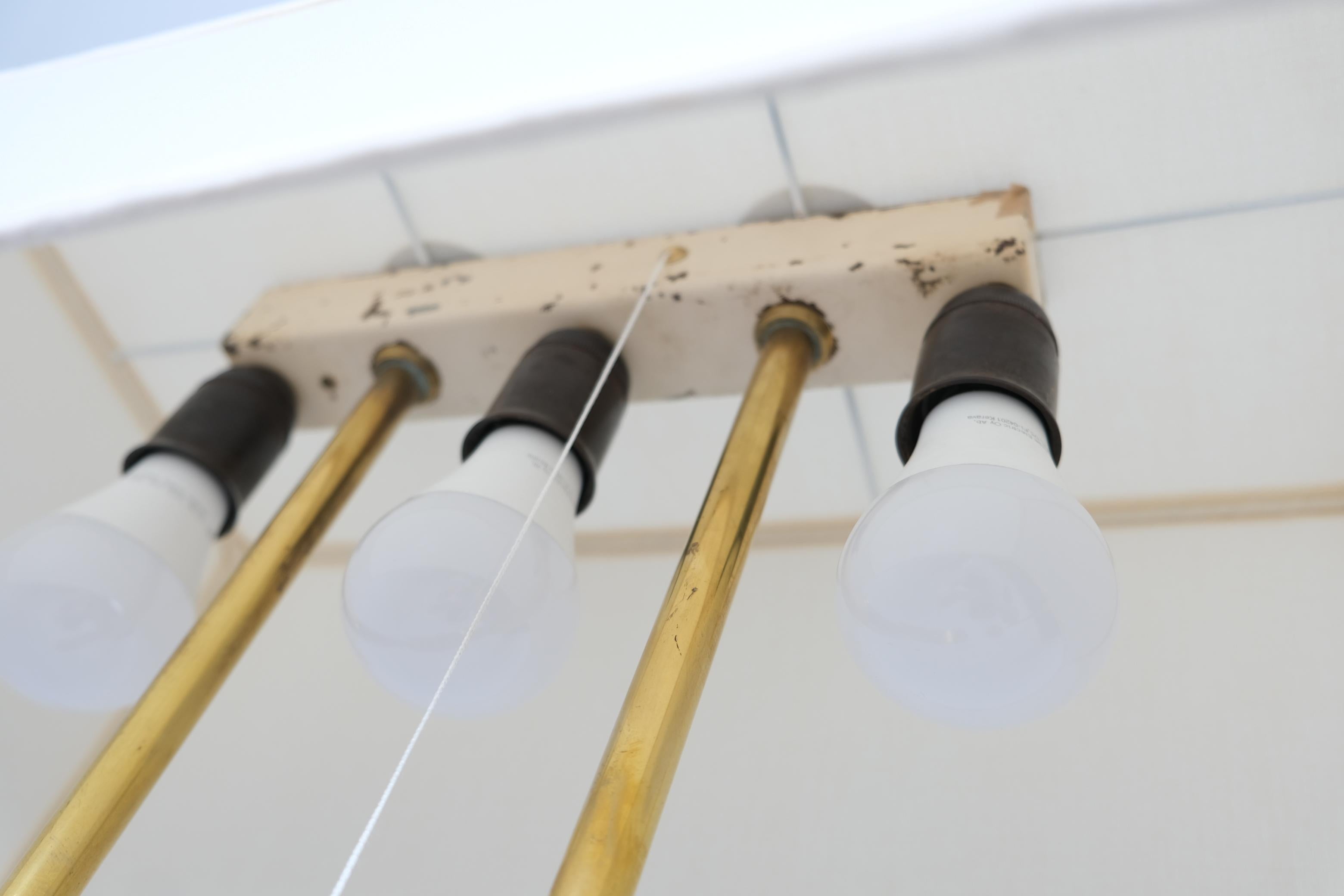Pair Of Exceptional Commissioned HOK Floor Lamps by Paavo Tynell, Taito 1940s For Sale 2