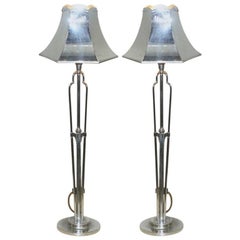 Pair of Exceptionally Rare Elsie Roberts Oswald Partridge Milne Art Deco Lamps