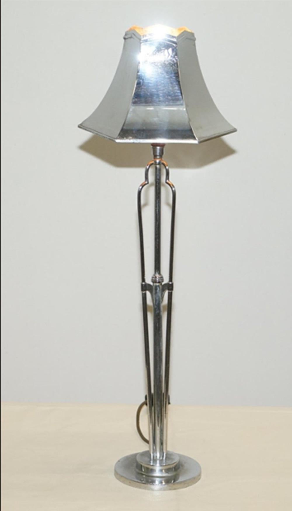 Art déco Paire de lampes Art Déco exceptionnellement rares d'Elsie Roberts Oswald Partridge Milne en vente