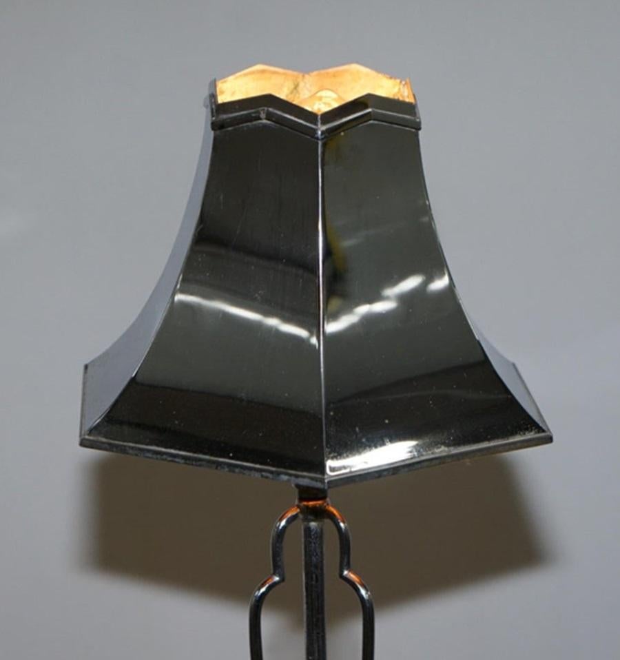 Anglais Paire de lampes Art Déco exceptionnellement rares d'Elsie Roberts Oswald Partridge Milne en vente