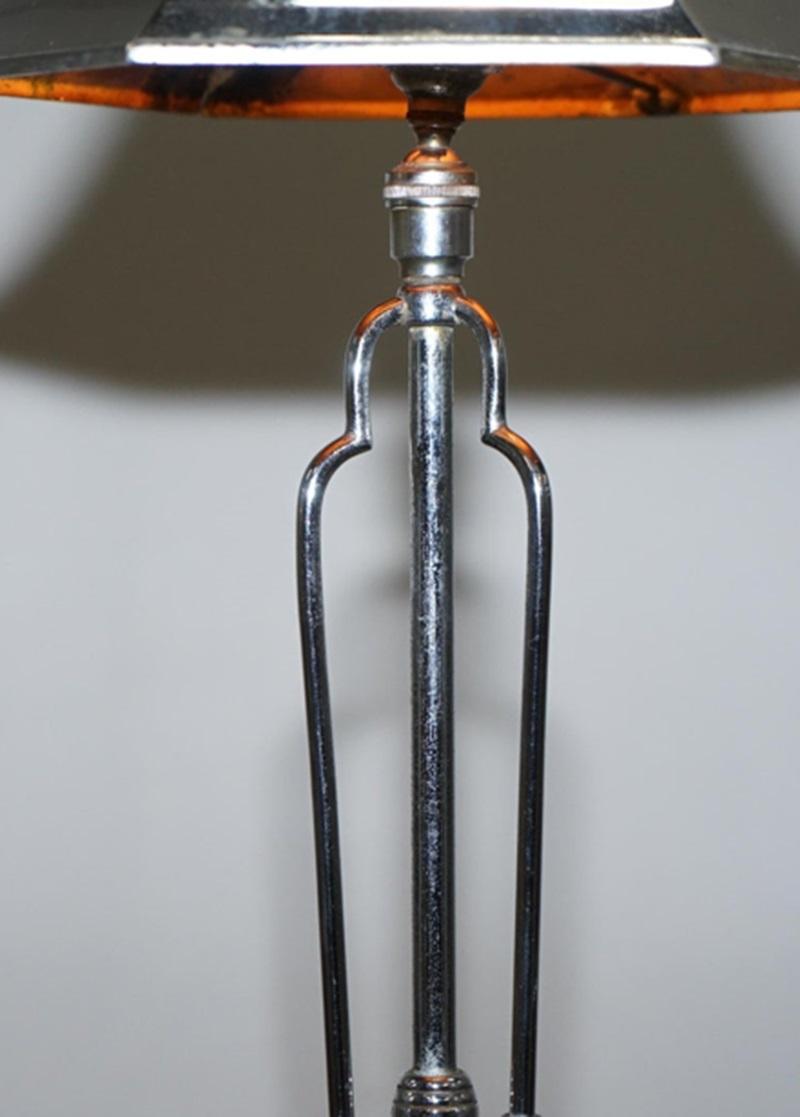 Fait main Paire de lampes Art Déco exceptionnellement rares d'Elsie Roberts Oswald Partridge Milne en vente