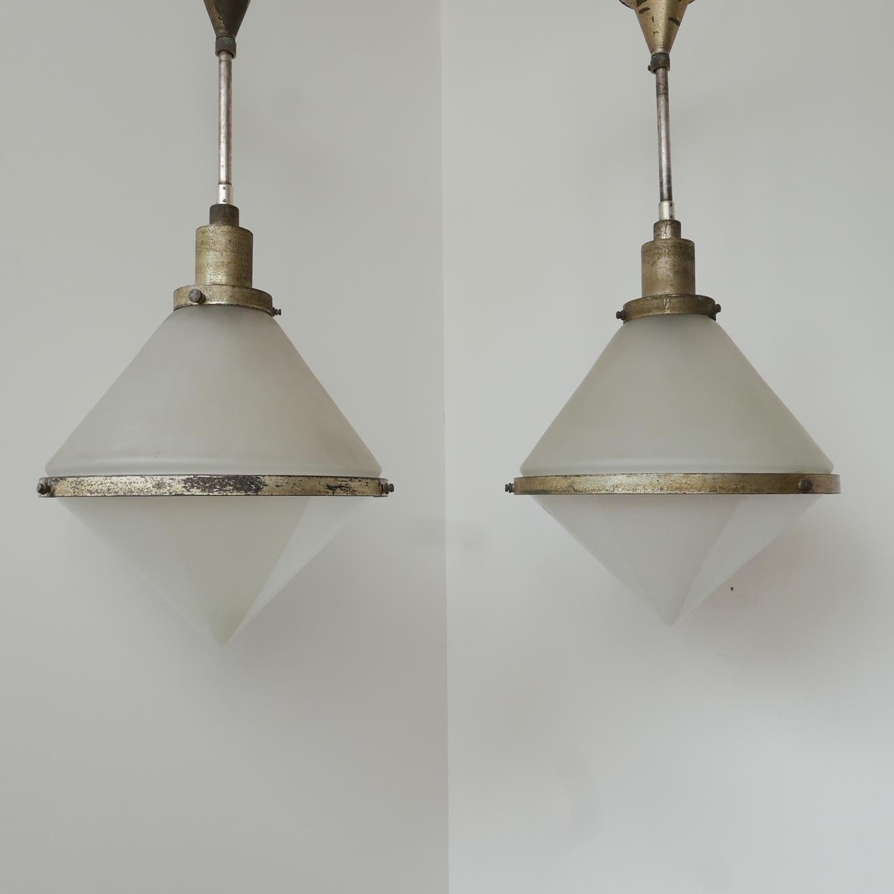 Early 20th Century Pair of Exceptionally Rare Peter Behrens Pendants