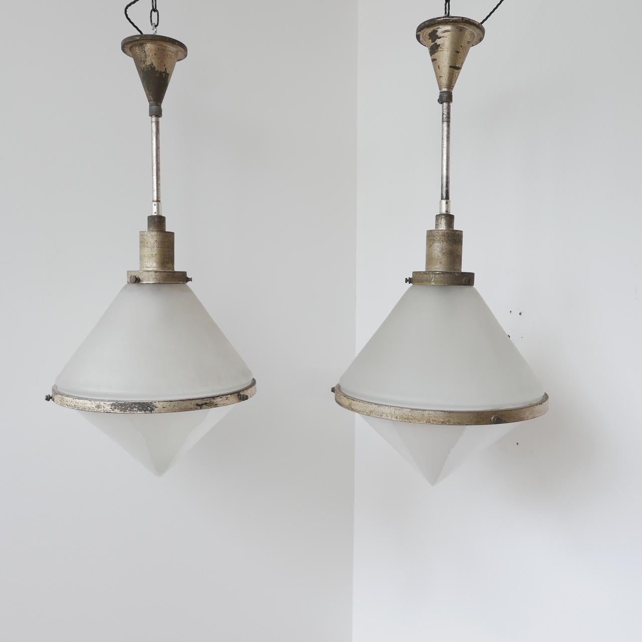 Pair of Exceptionally Rare Peter Behrens Pendants 2
