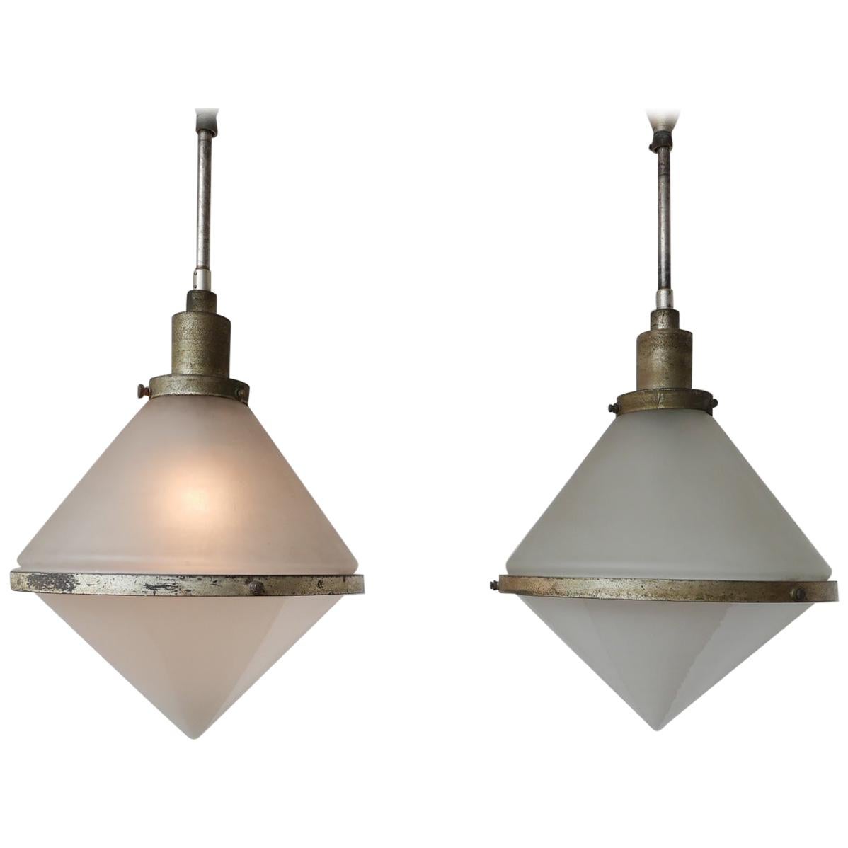 Pair of Exceptionally Rare Peter Behrens Pendants