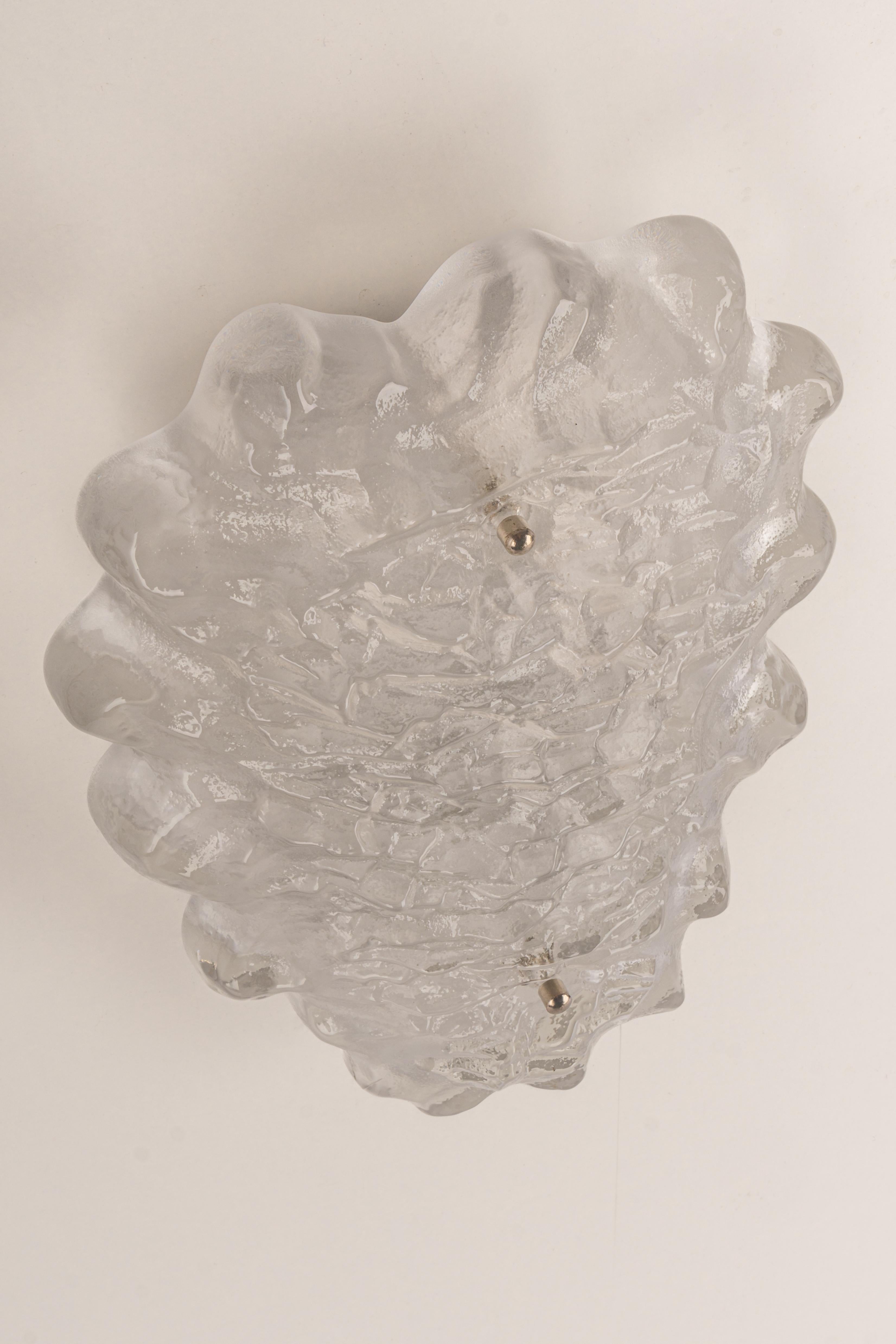 Pair of Exclusive Sputnik Crystal Glass Wall Sconces by Peill & Putzler, Germany For Sale 4