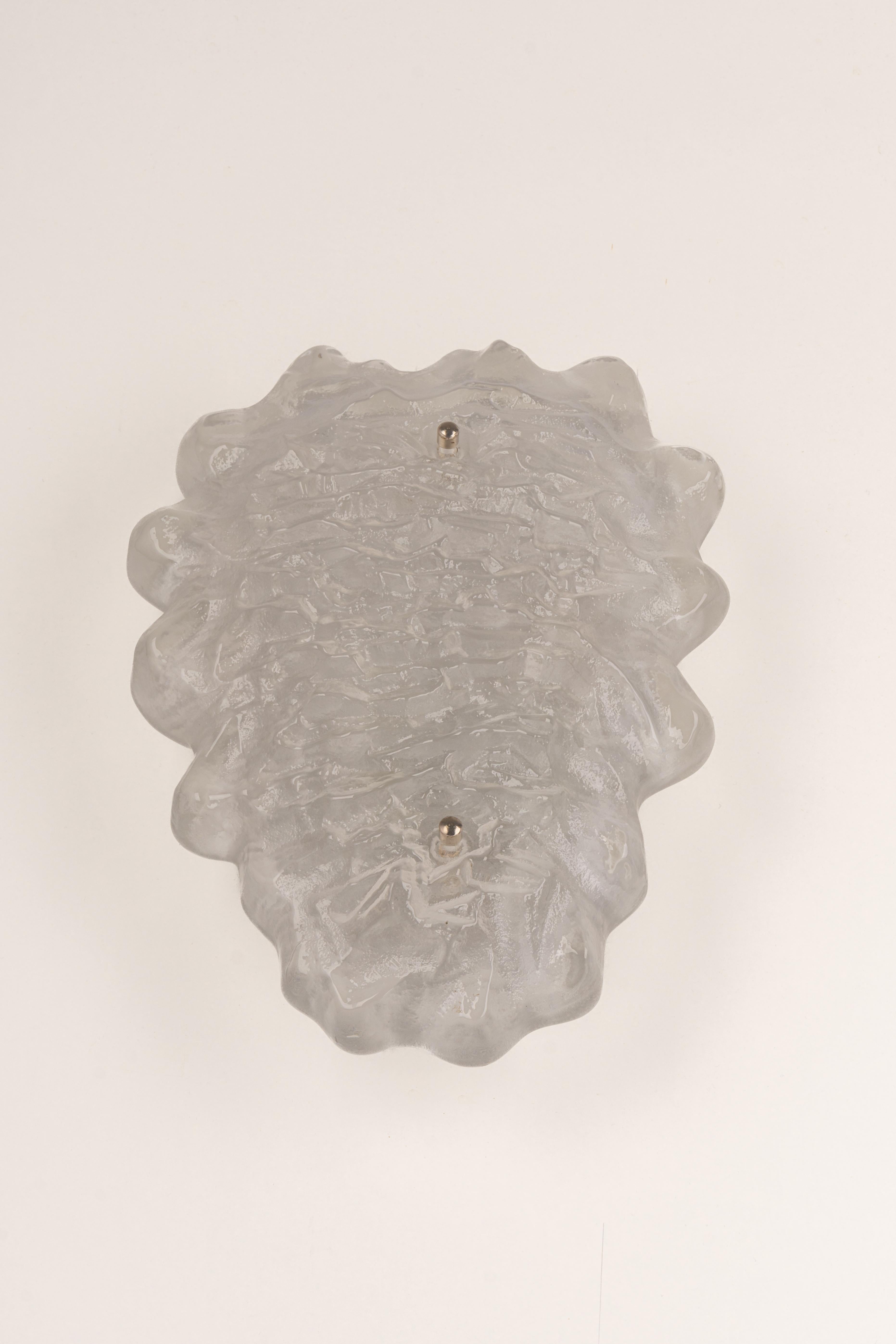 Pair of Exclusive Sputnik Crystal Glass Wall Sconces by Peill & Putzler, Germany For Sale 2