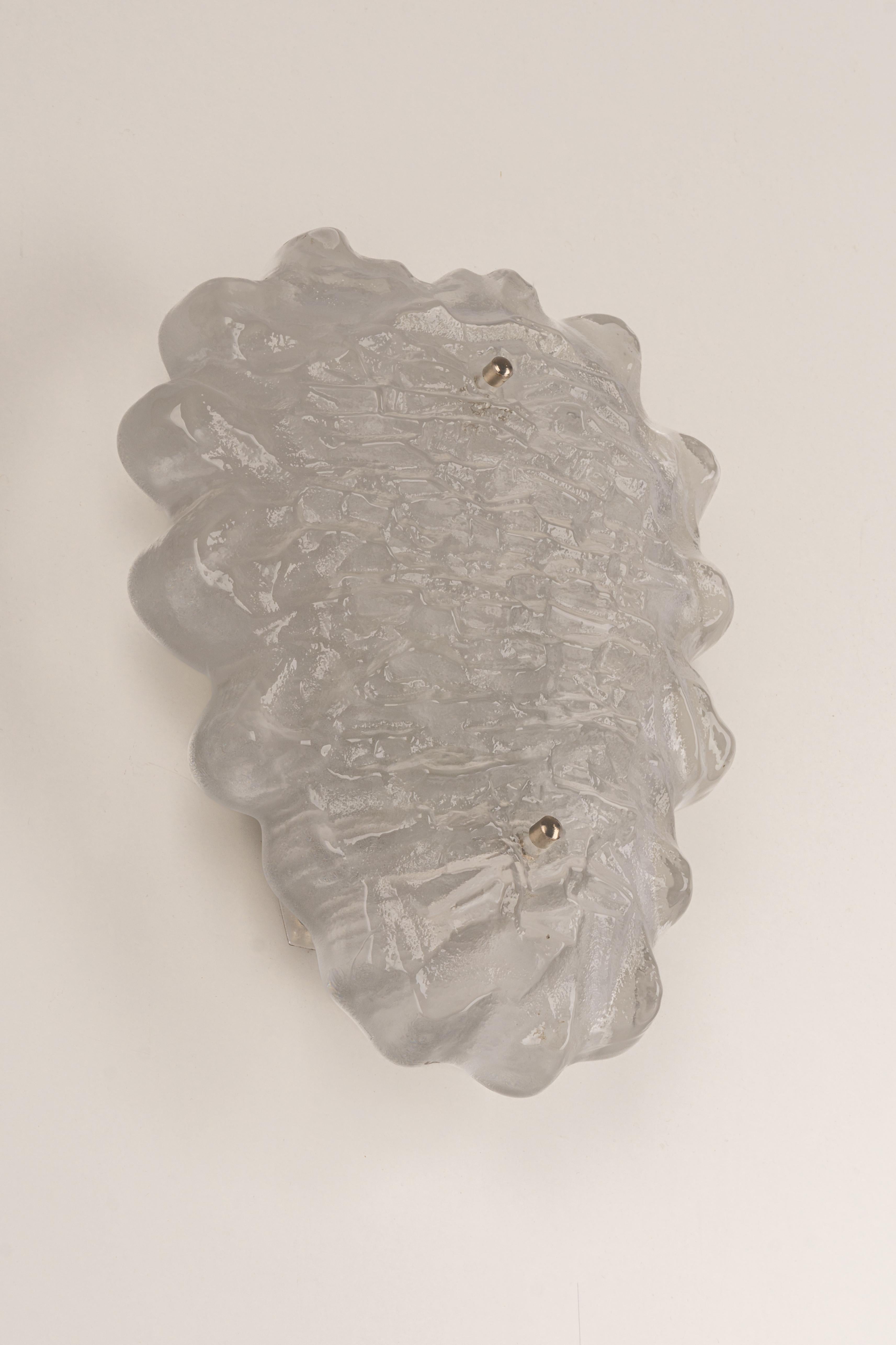 Pair of Exclusive Sputnik Crystal Glass Wall Sconces by Peill & Putzler, Germany For Sale 3