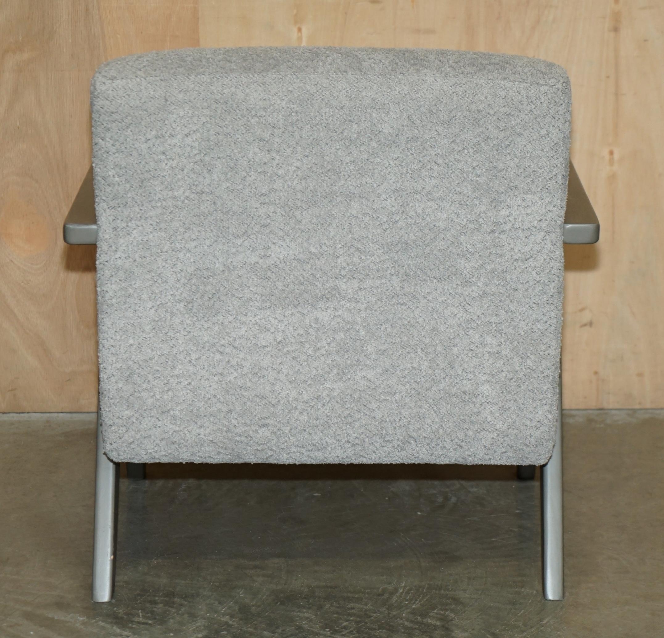 PAAR EXDiSPLAY NORDIC STYLE EDGAR ARMCHAIRS BEECH WOOD FRAMES OATMEAL FABRIC im Angebot 2