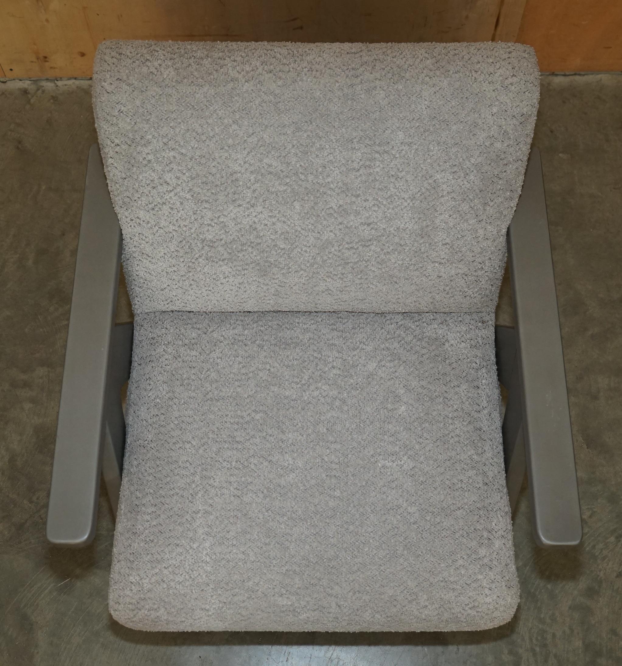 PAAR EXDiSPLAY NORDIC STYLE EDGAR ARMCHAIRS BEECH WOOD FRAMES OATMEAL FABRIC im Angebot 7