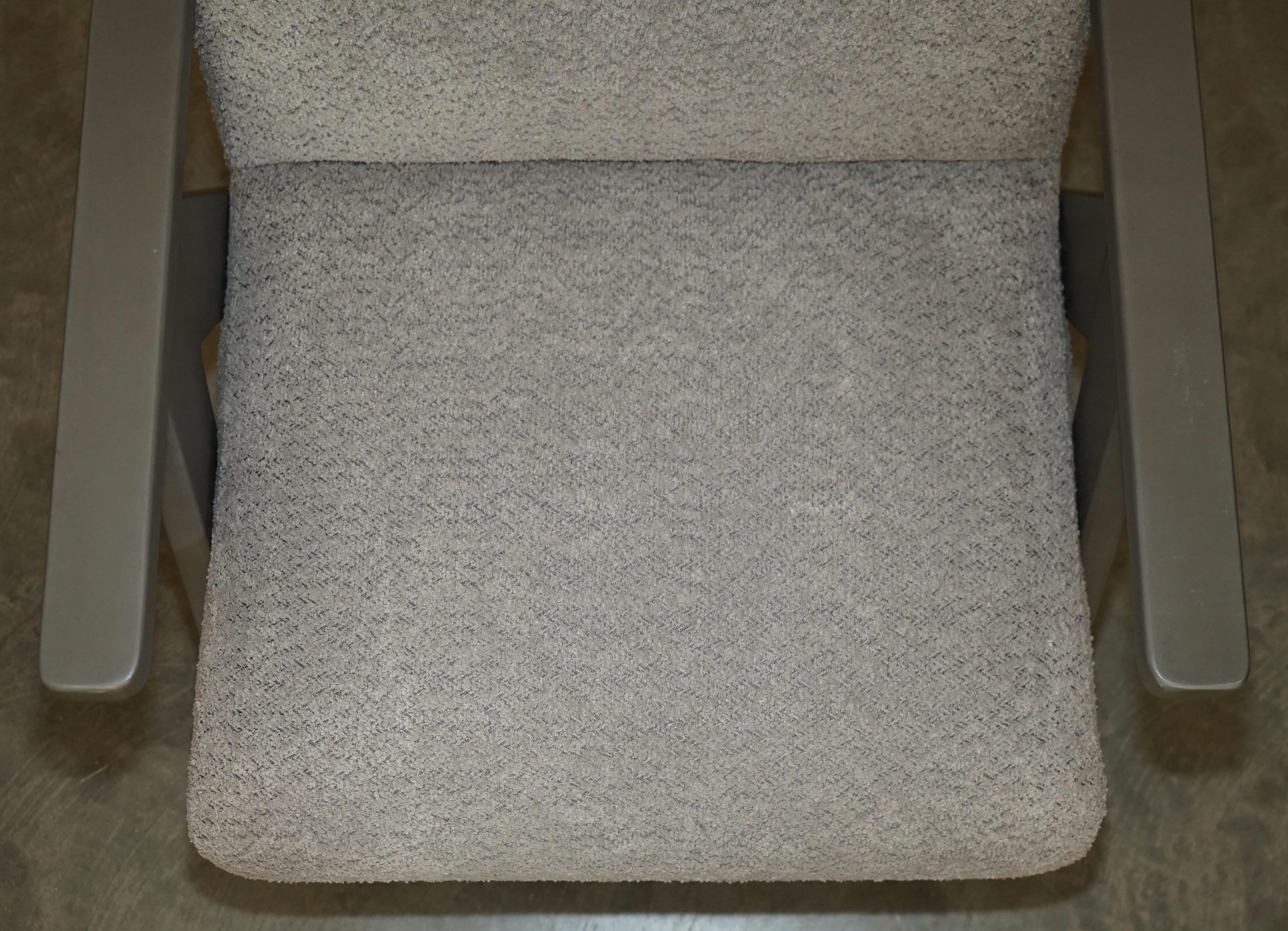 PAAR EXDiSPLAY NORDIC STYLE EDGAR ARMCHAIRS BEECH WOOD FRAMES OATMEAL FABRIC im Angebot 8