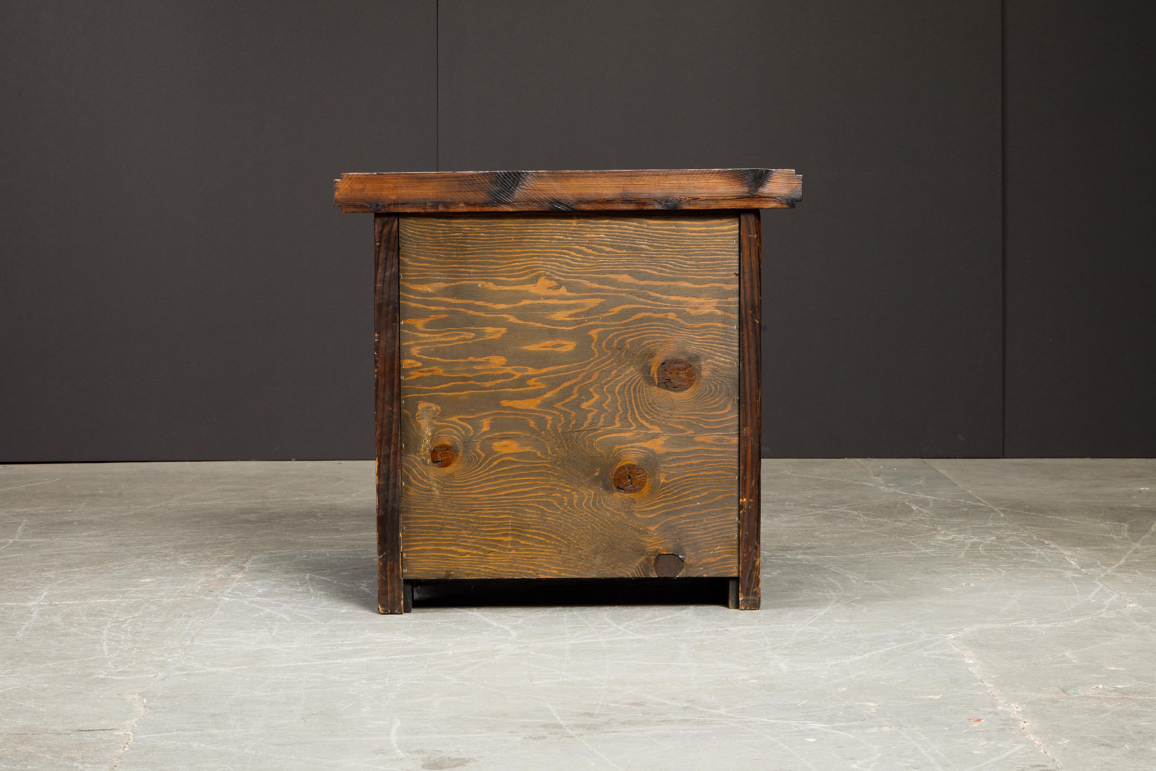 Pair of Exotic Carved End Tables by William Westenhaver for Witco, c 1950 1