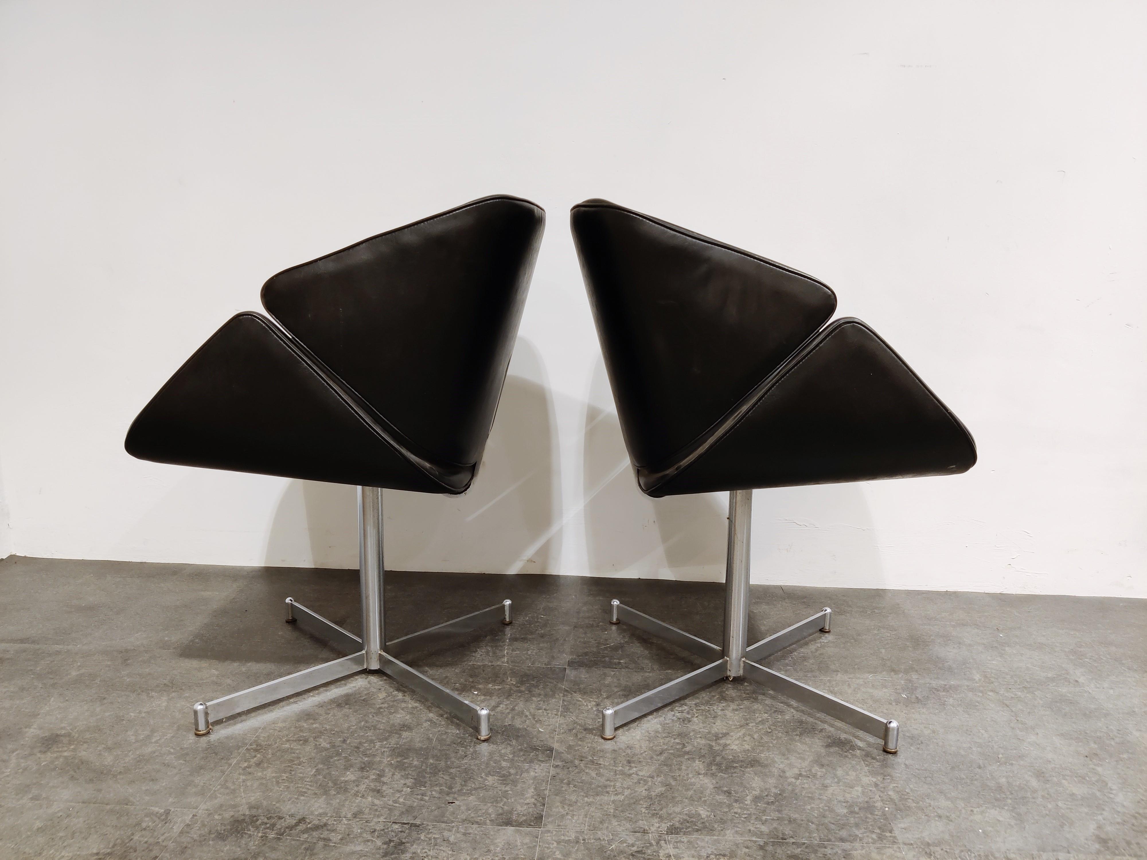 Pair of Exquis Armchairs by Geoffrey Harcourt for Artifort, 1960s In Good Condition In HEVERLEE, BE