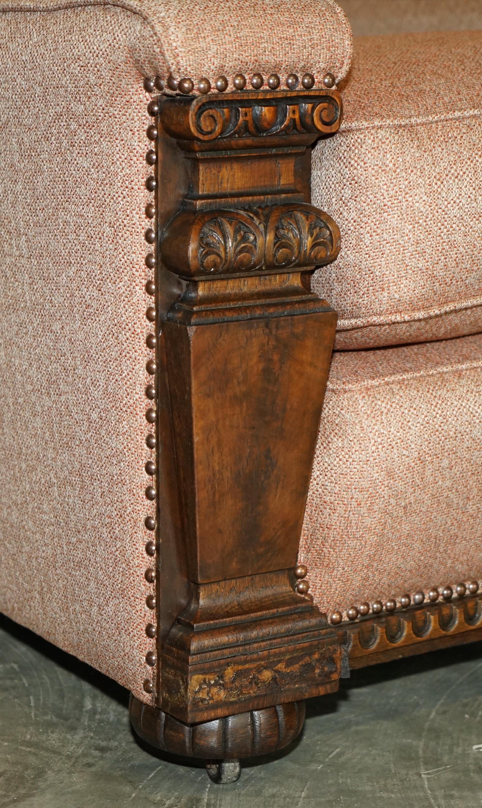 PAIR OF EXQUISITE ANTIQUE WILLIAM IV FLAMED HARDWOOD CIRCA 1830 CLUB ARMCHAIRs For Sale 10