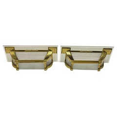 Pair of Exquisite Art Deco Wall Sconces by Petitot, France, circa 1930s