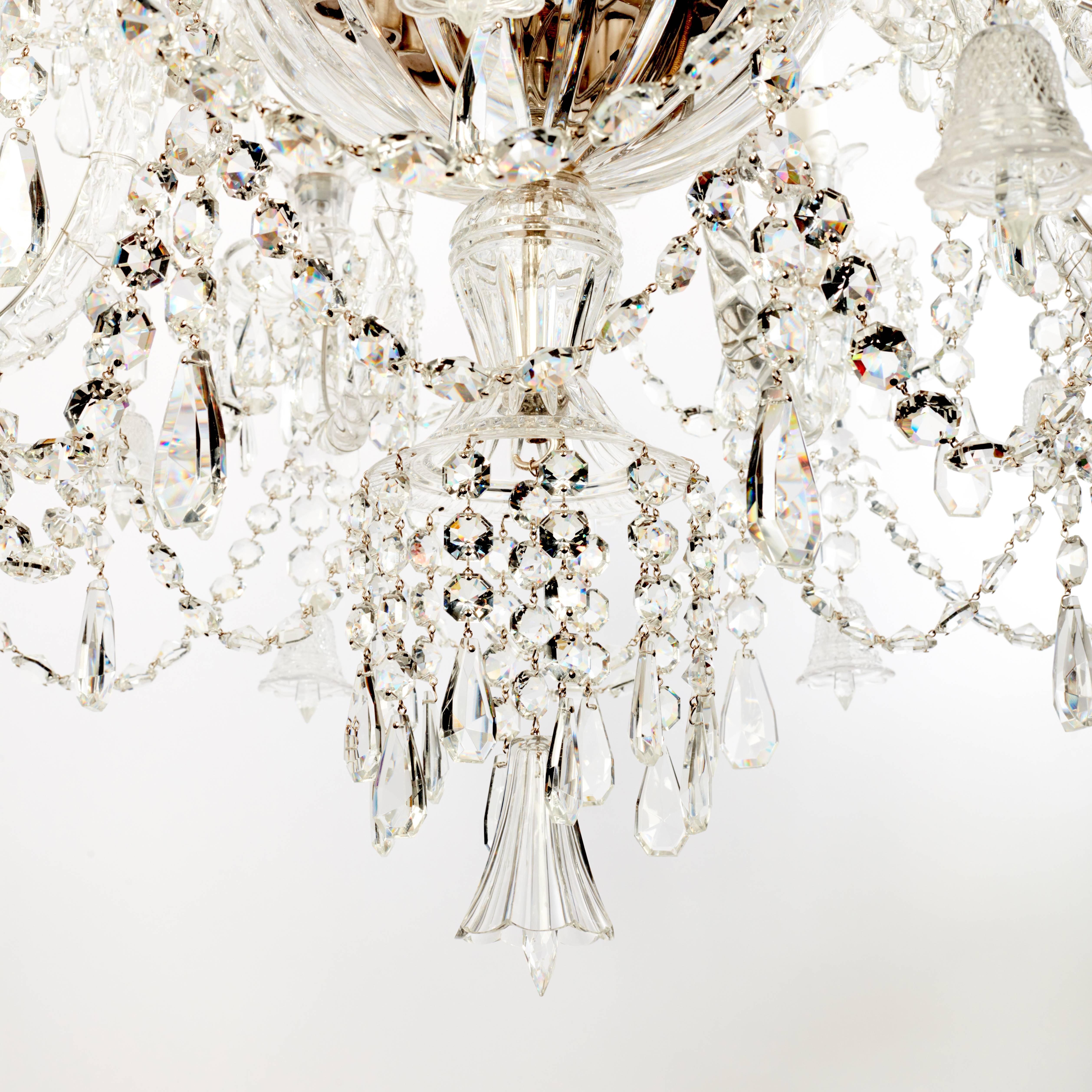 Pair of Exquisite Baccarat Crystal Chandeliers, 1