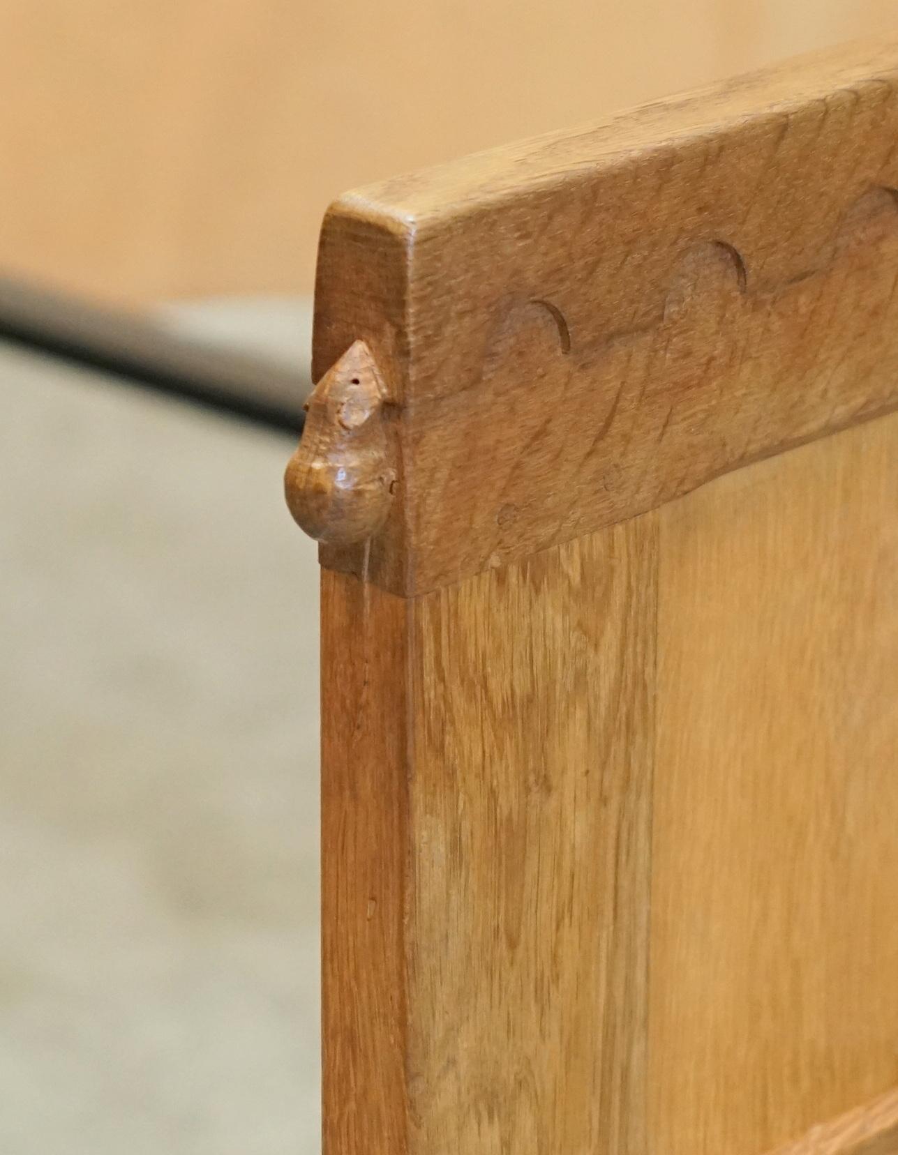 PAIR OF EXQUISITE COLLECTABLE 1950's ROBERT MOUSEMAN THOMPSON BEDSTEADS BEDS For Sale 9