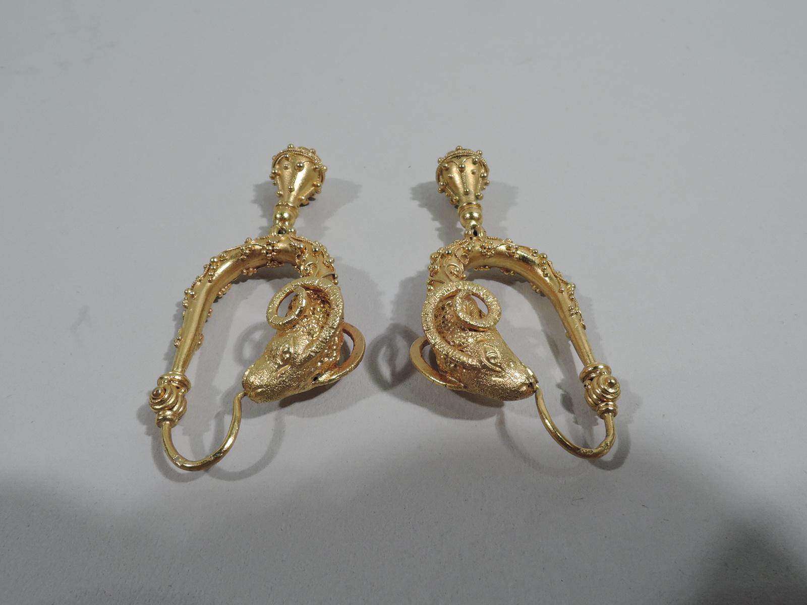 ram earrings