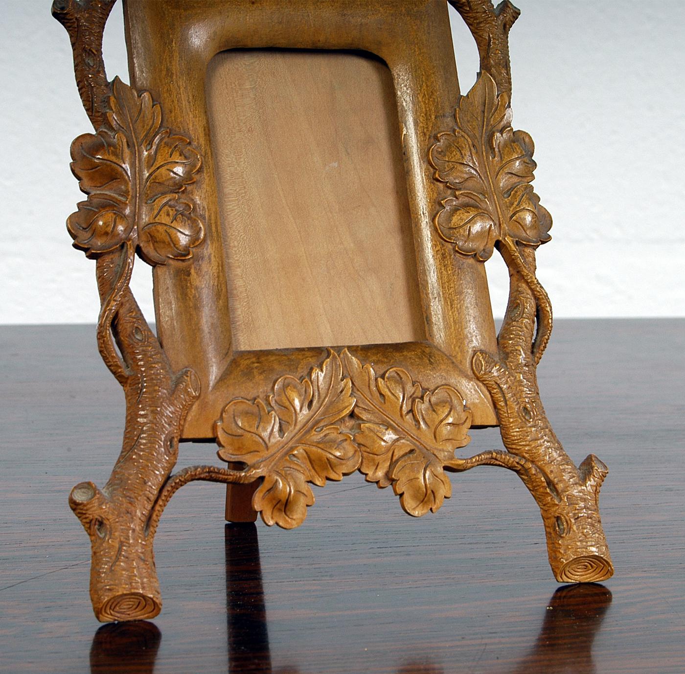 Hand-Carved Pair of Exquisitely Hand Carved 20th Century Scandinavian Boxwood Picture Frames