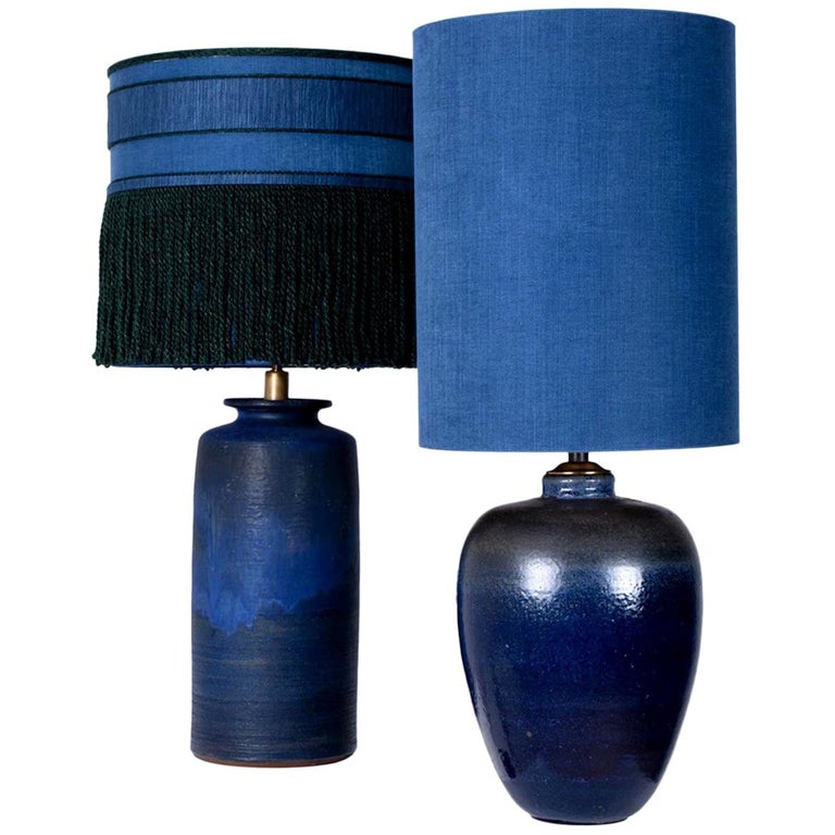 Pair Of Extra Large Ceramic Table Lamps, High End Ceramic Table Lamps