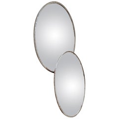 Pair of Extra Large Convex Railway Mirrors