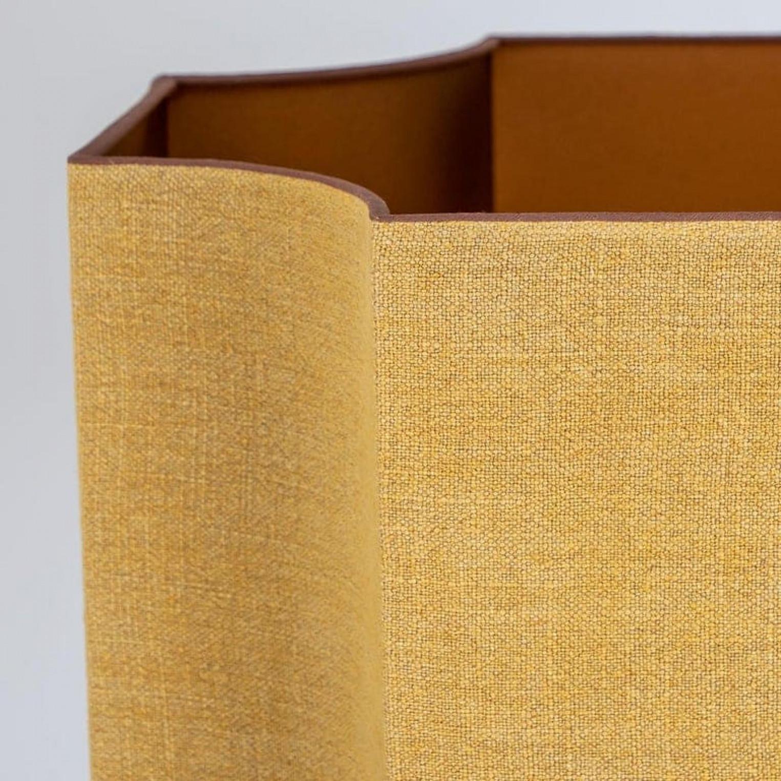 Dutch Pair of Extra Large Glass Shaped Table Lamp with Custom Made Silk Lamp R Houben For Sale