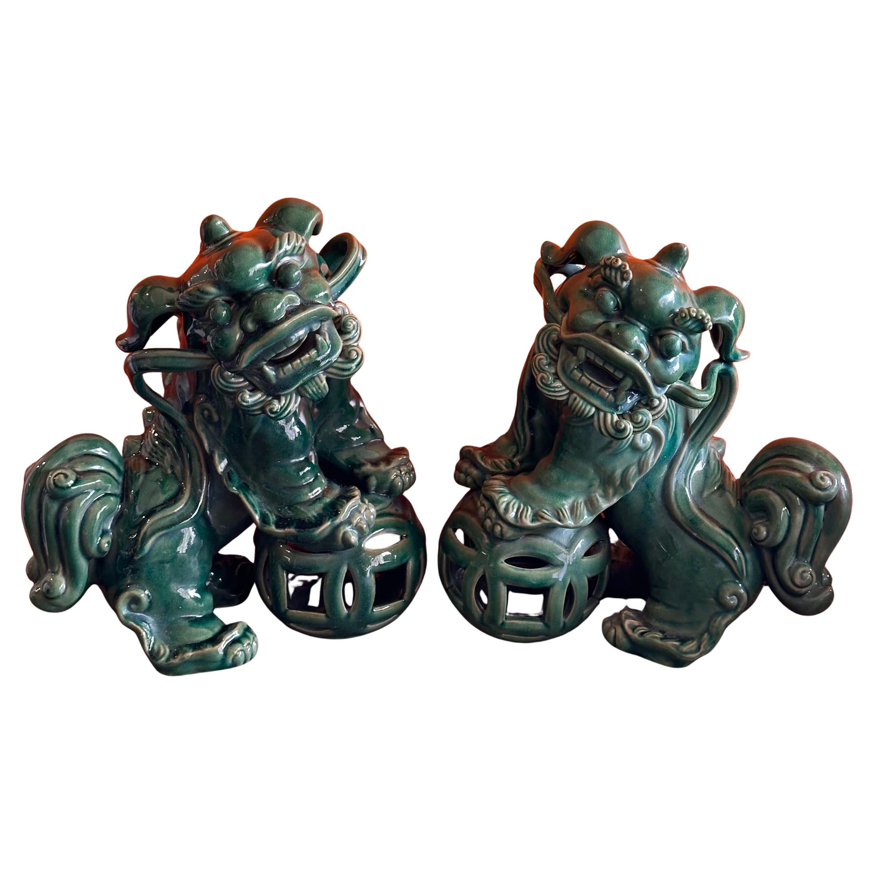 What are foo dogs made of?