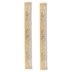 Pair of Extra Large Murano Glass Sconces Modernist Wall Light, Germany, 1960s