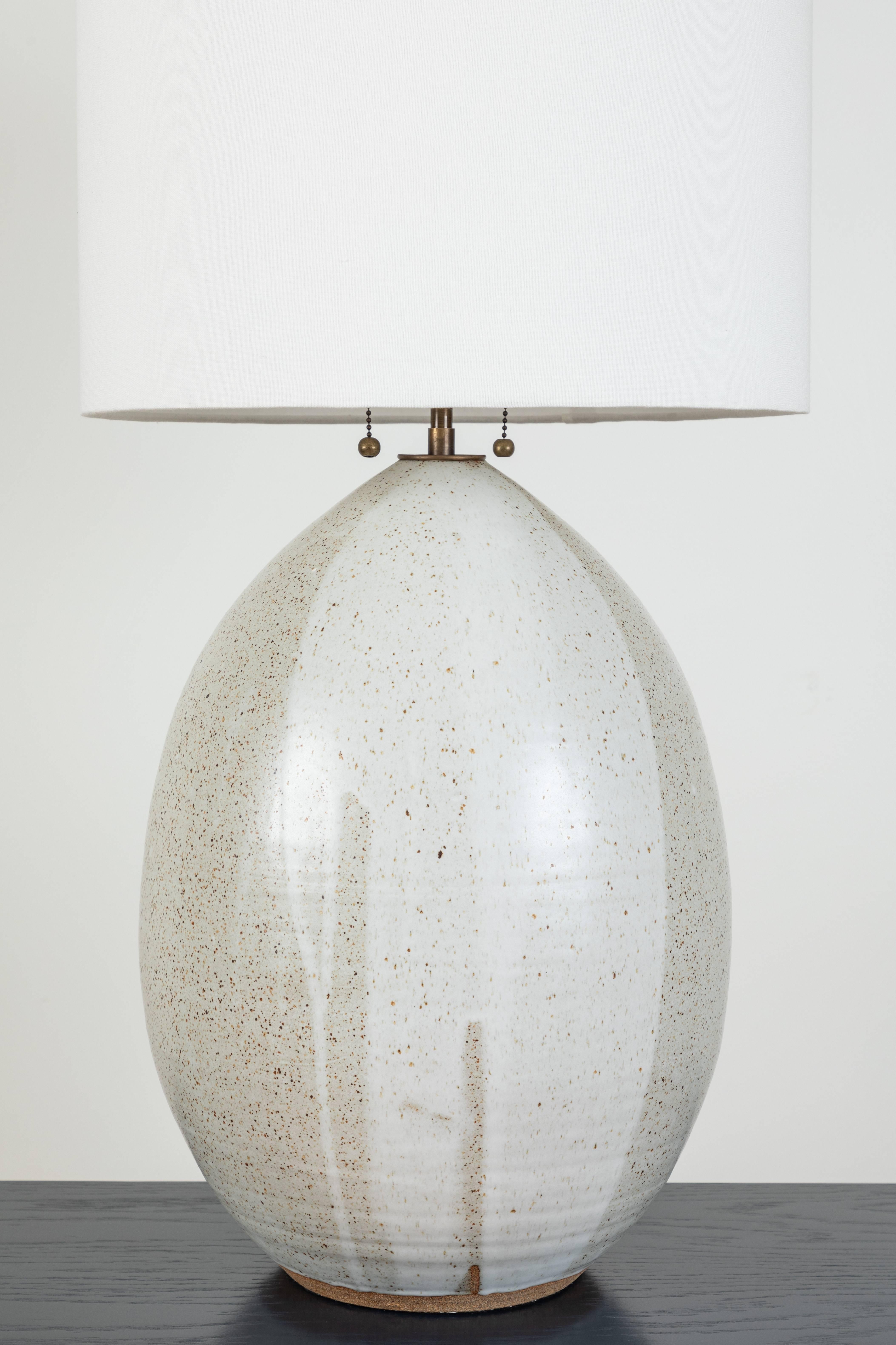 Pair of extra large pod lamps by Victoria Morris for Lawson-Fenning.