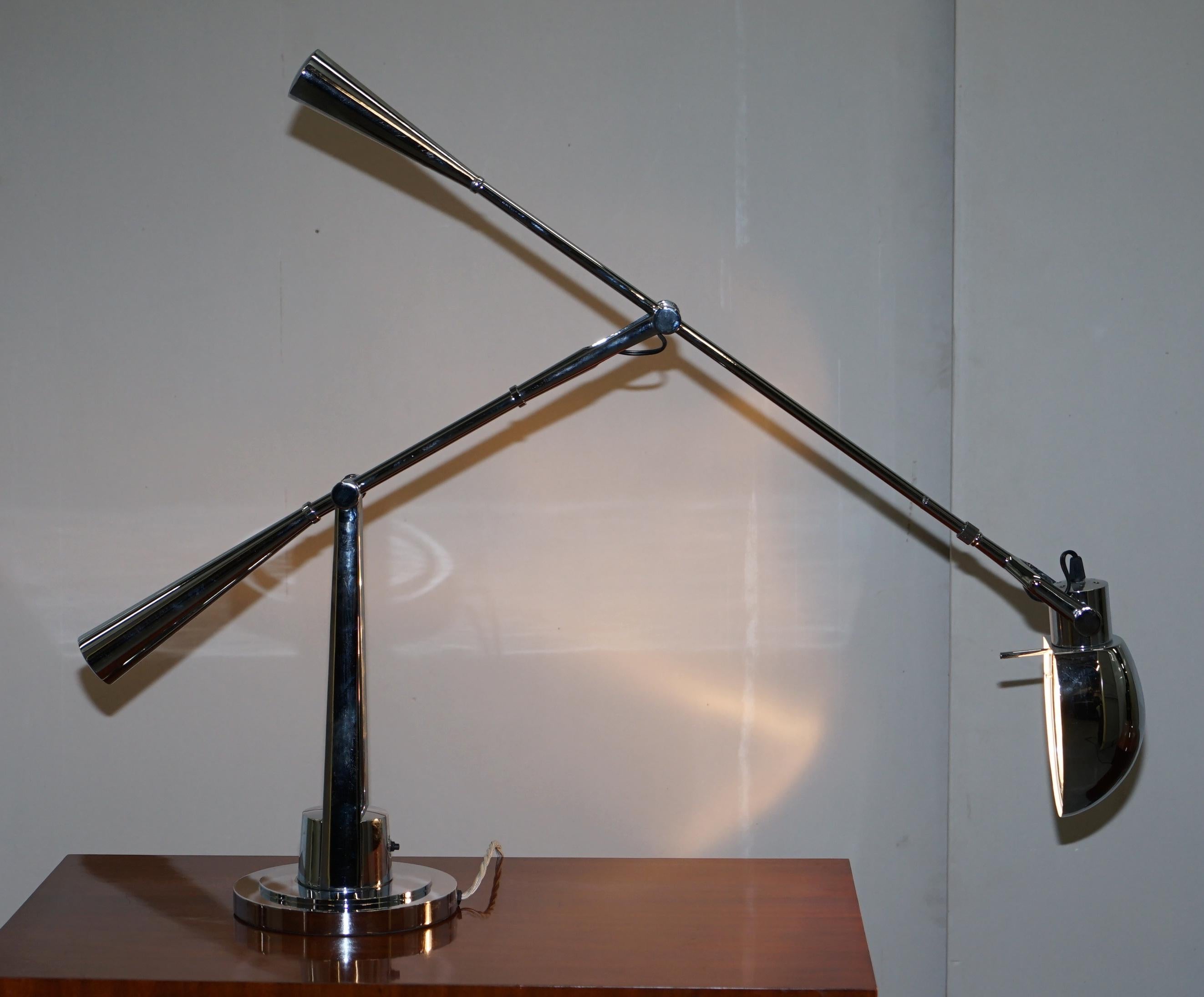 Pair of Extra Large Ralph Lauren Equilibrium Table Lamps Swivel Tilt Functions 1