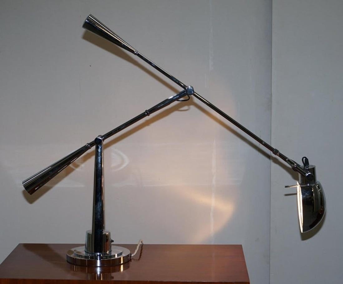 Pair of Extra Large Ralph Lauren Equilibrium Table Lamps Swivel Tilt Functions 4