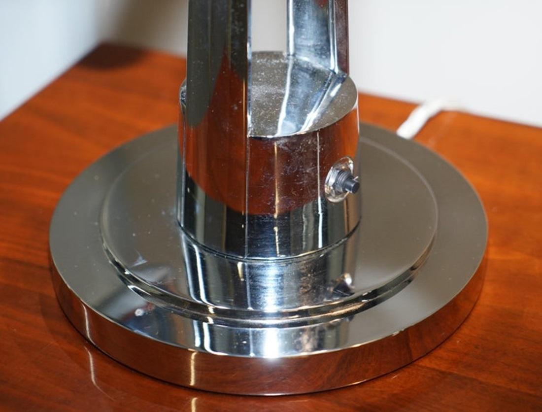 Chrome Pair of Extra Large Ralph Lauren Equilibrium Table Lamps Swivel Tilt Functions