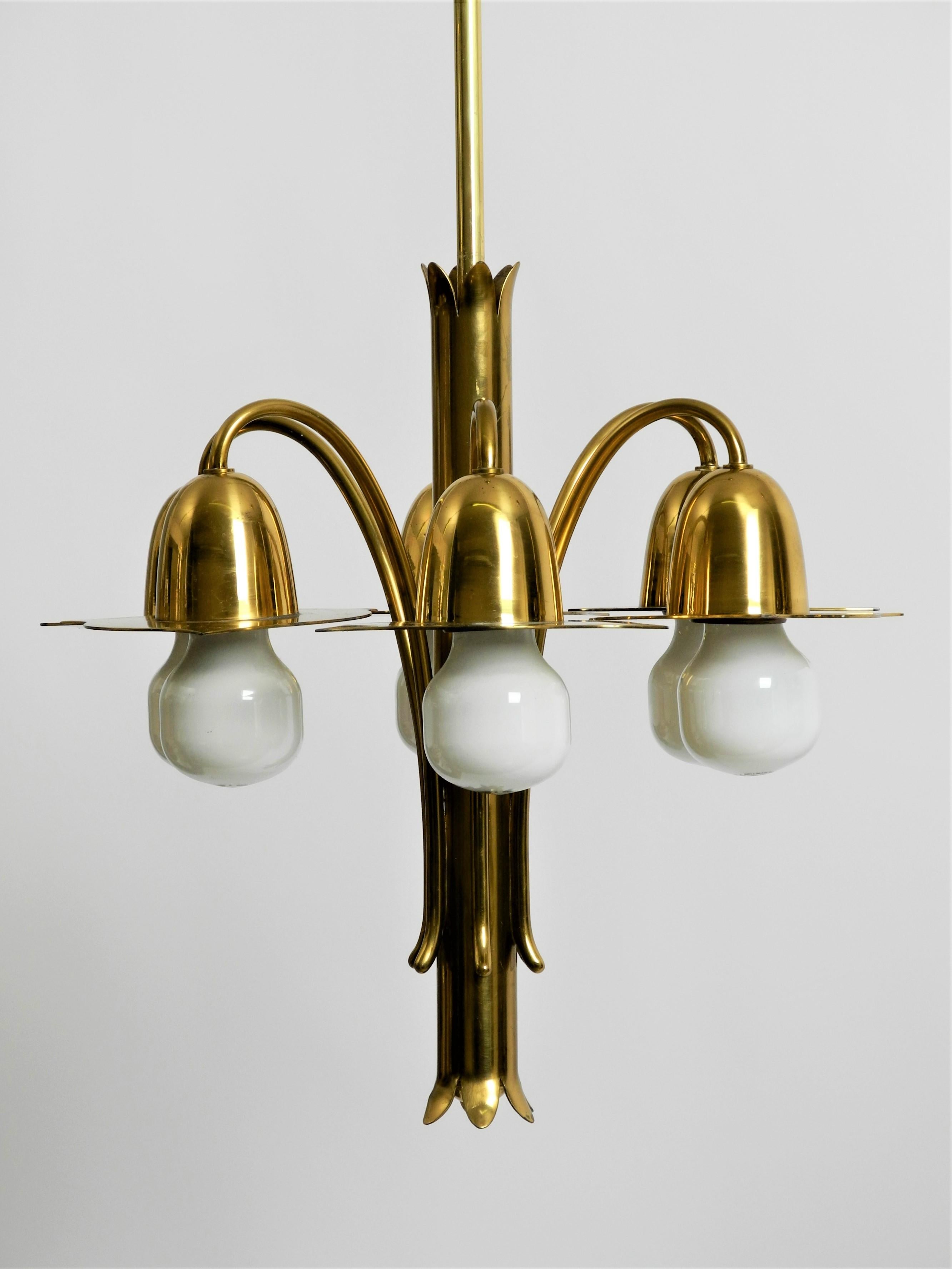 Pair of Richard Riemerschmid Pendant Lamps Chandeliers Art Nouveau, Germany 1920 For Sale 4
