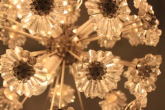 Pair of Extraordinary Sputnik/Dandelion Chandeliers in Style of Stejnar, 1960