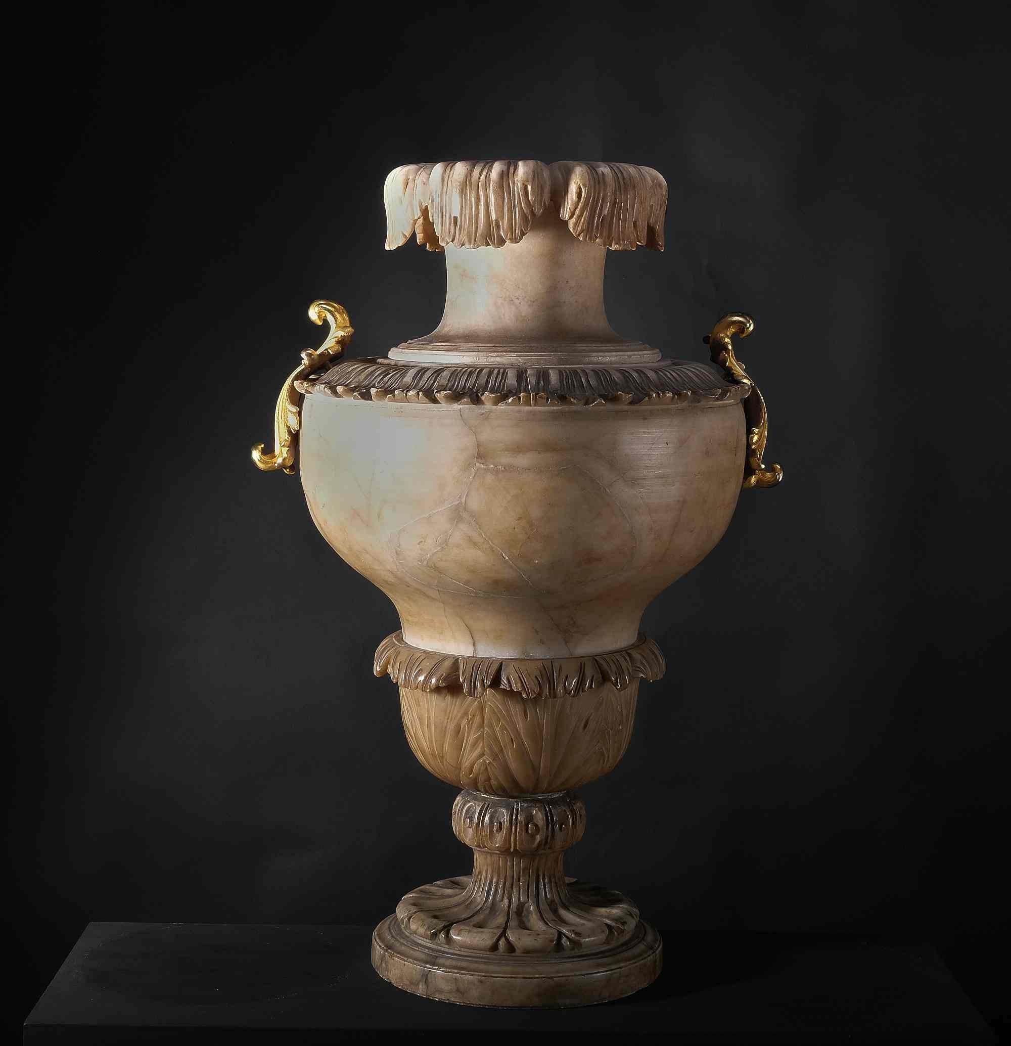 Italian Pair of extremely rare Alabaster vases, Italy, 1st half of 18th century  For Sale