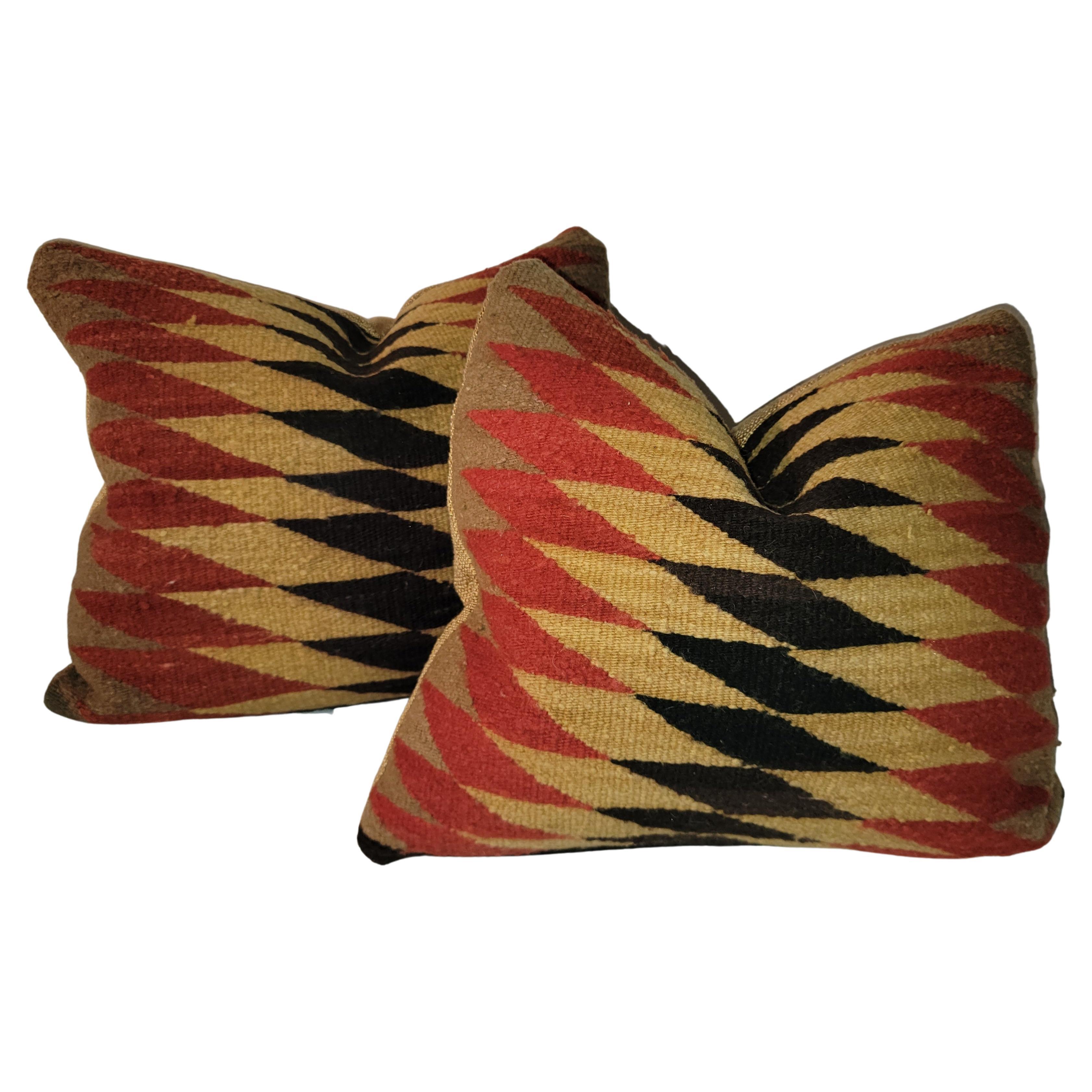 Pair of Eye Dazzler Pillows For Sale
