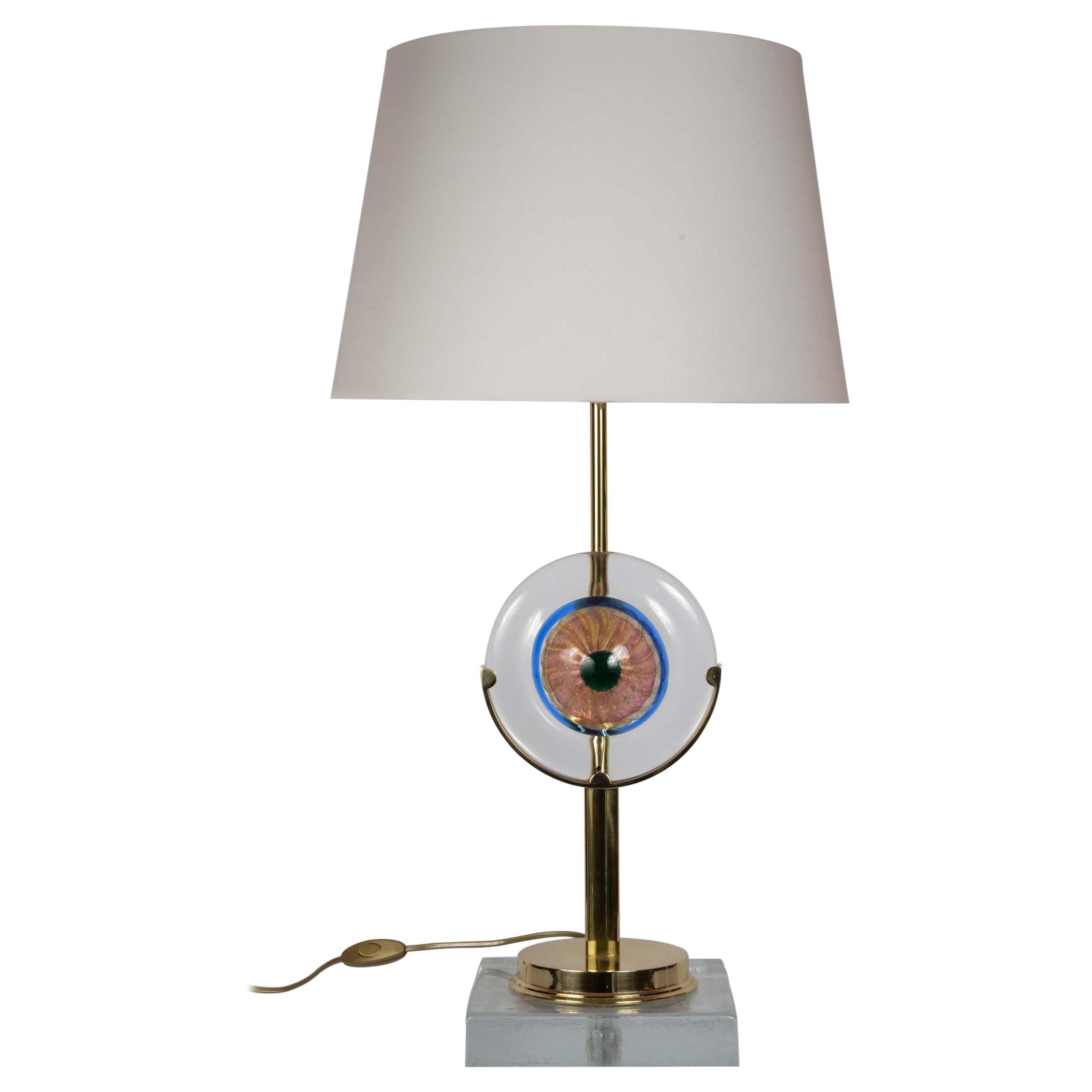 Paar „Eye“-Lampen aus Muranoglas