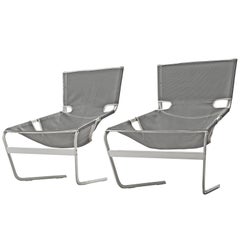 Pair of F-444 Lounge Chairs by Pierre Paulin for Artifort
